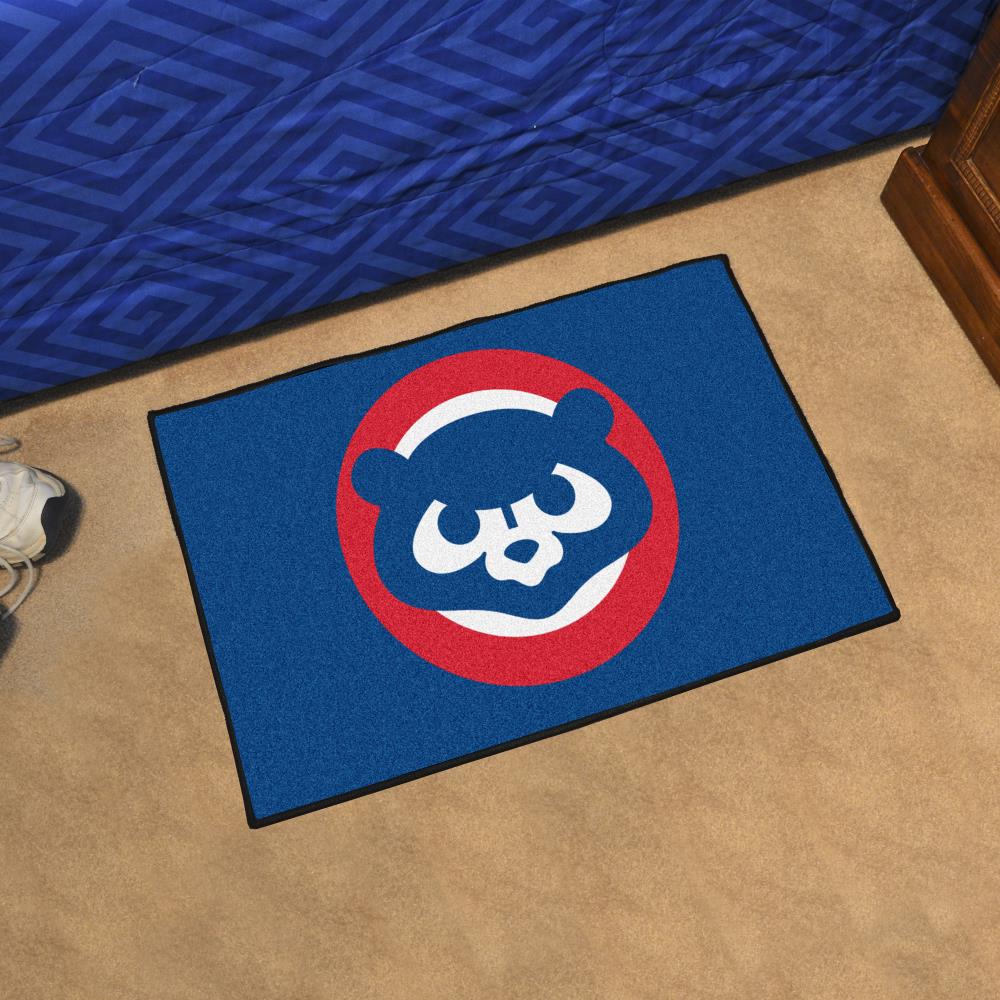 FANMATS MLB Retro Starter Mat 2 X 3 (ft) Blue Indoor Throw Rug In The ...