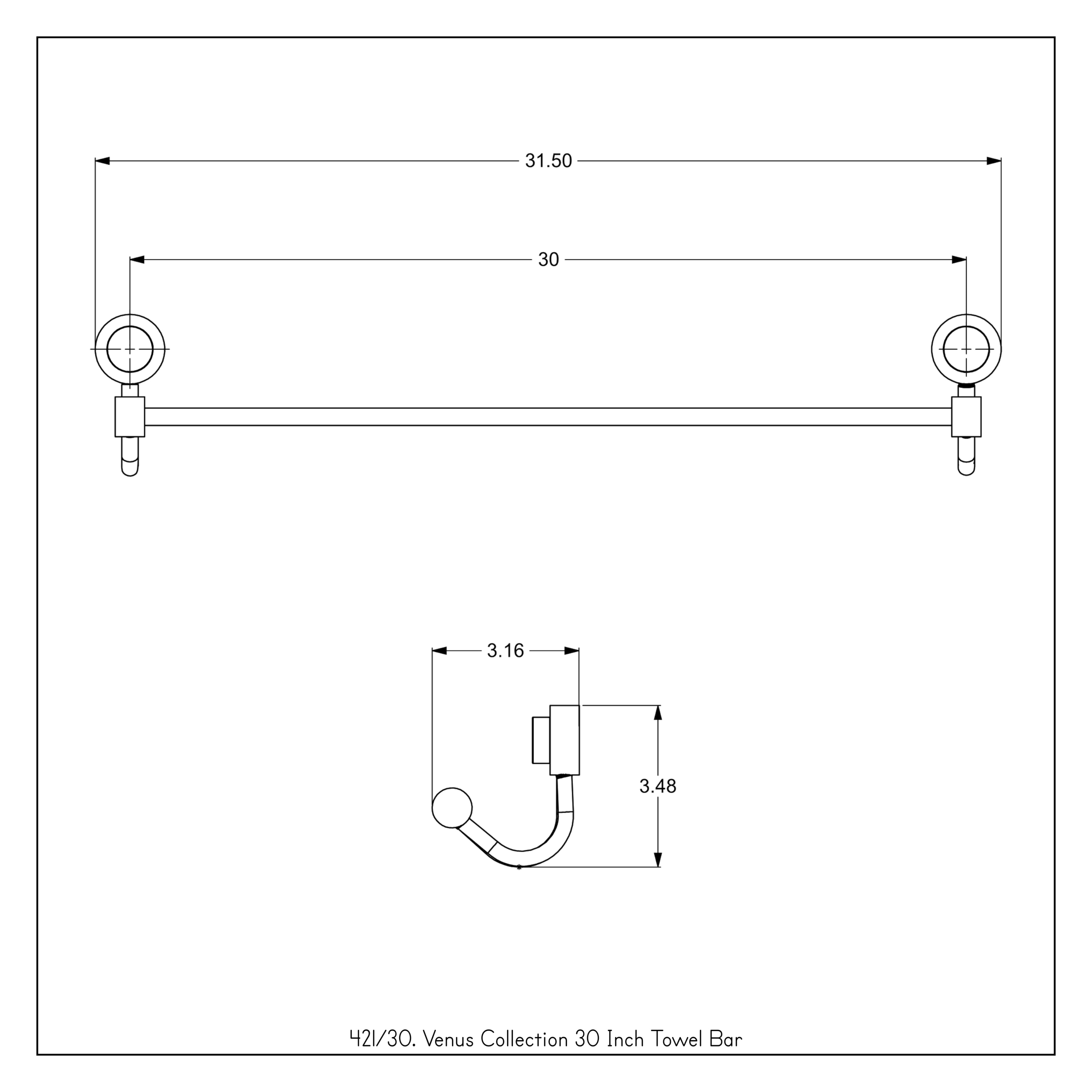 Allied Brass Dottingham 30-in Antique Brass Wall Mount Single Towel Bar