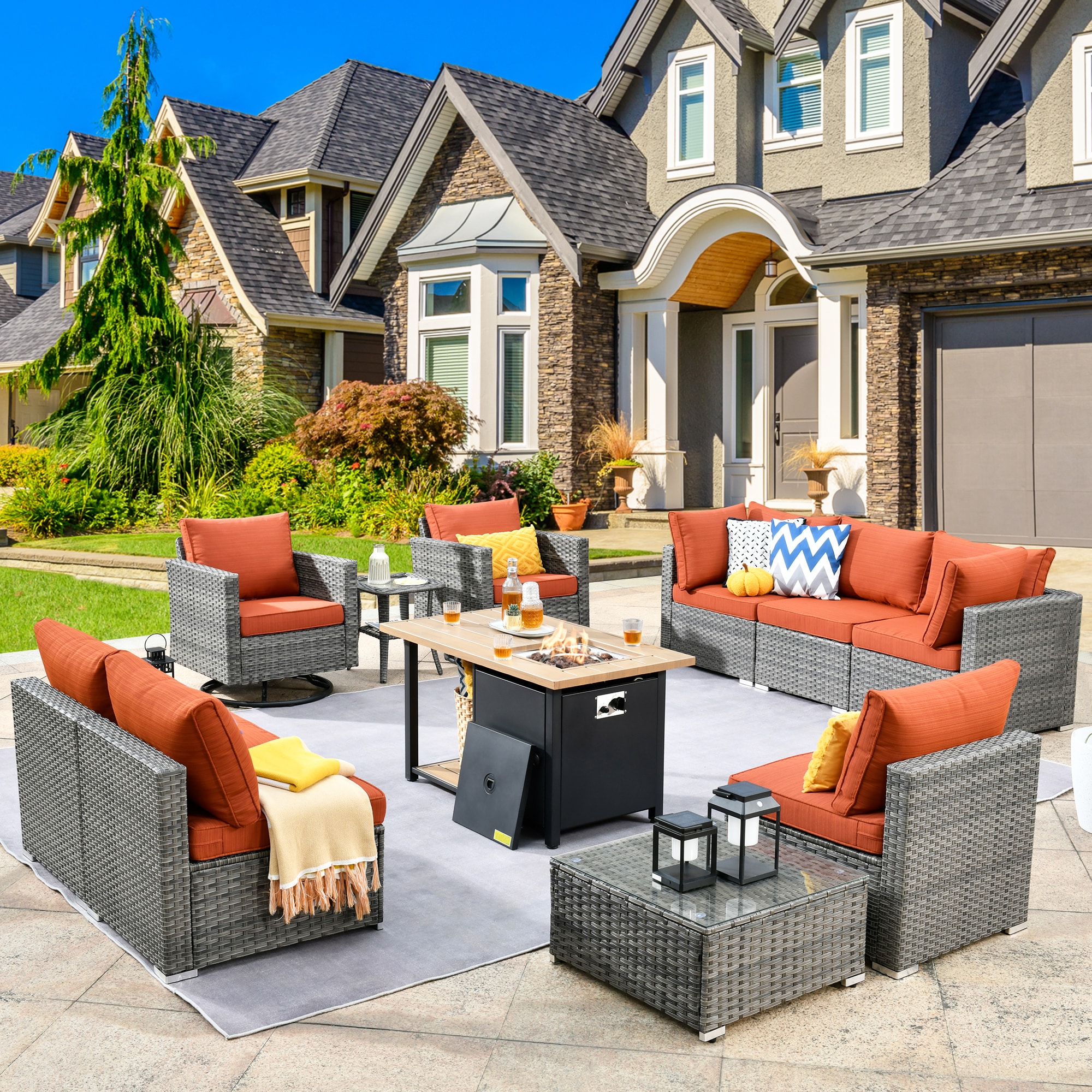 8 Person Sunrise Patio Furniture Sets at Lowes.com