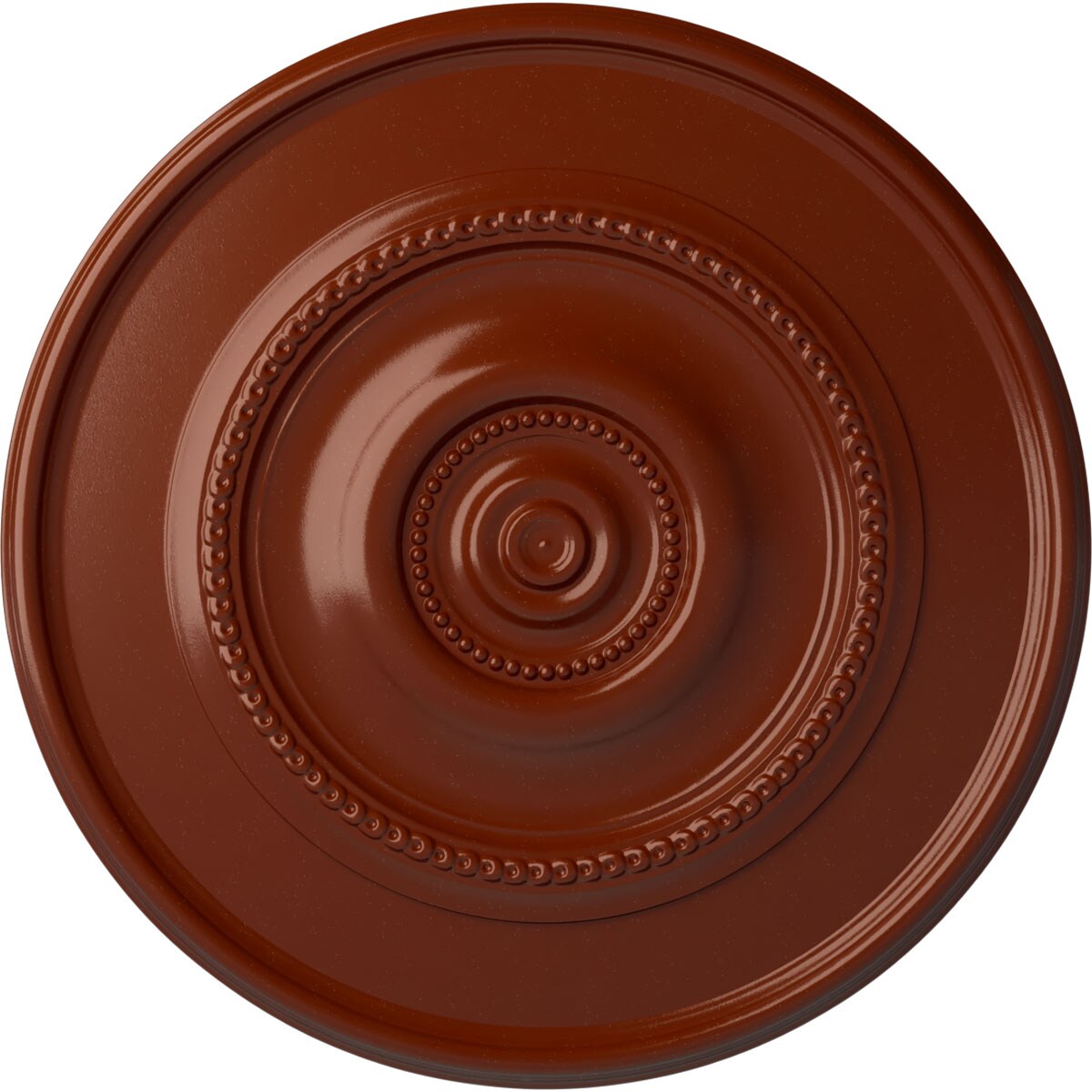 Ekena Millwork CM24REFIF Traditional Reece 24.375-in W x 24.375-in L Painted Firebrick Polyurethane Whole Ceiling Medallion