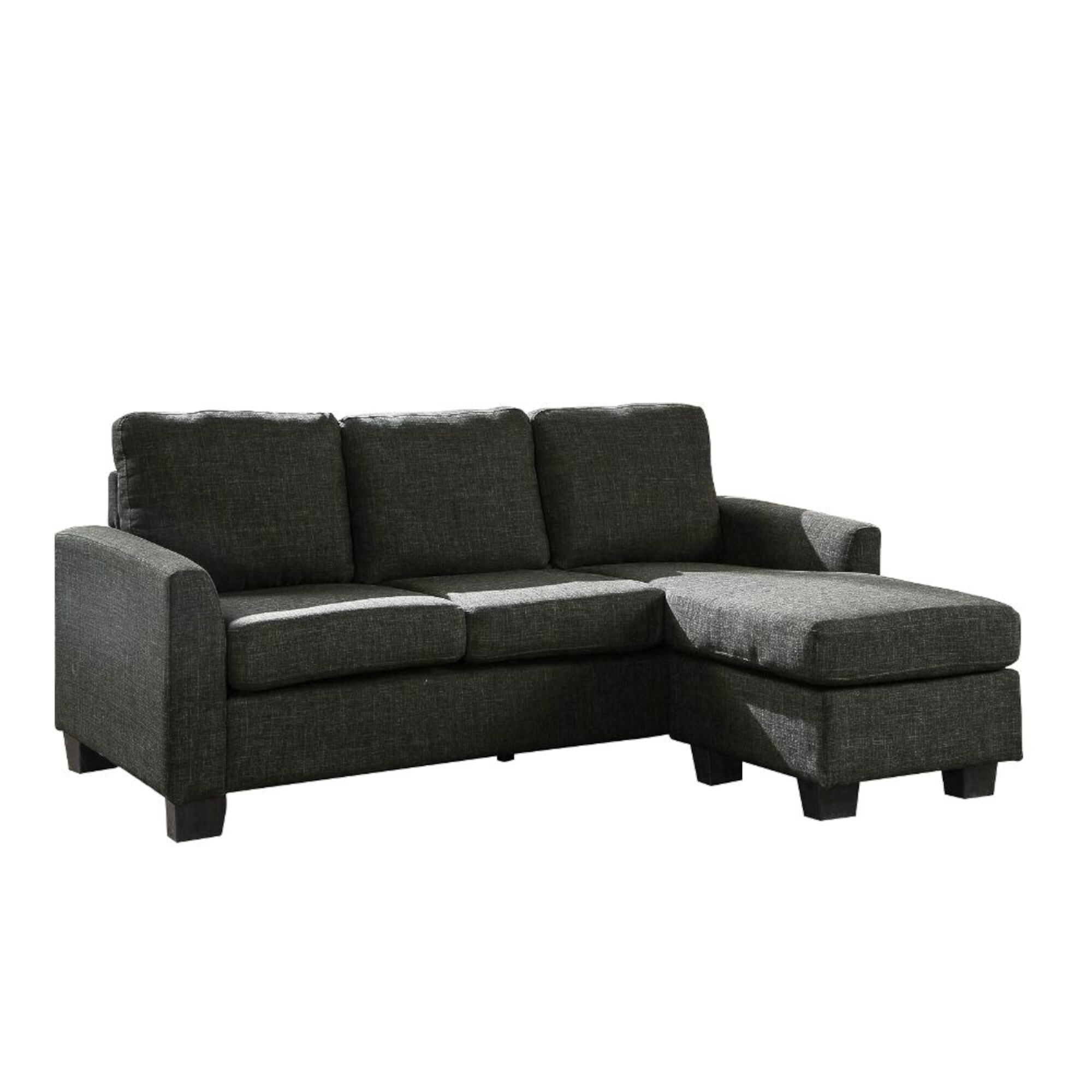 Simple Relax Contemporary Dark Gray L-Shaped Sleeper Sofa with ...