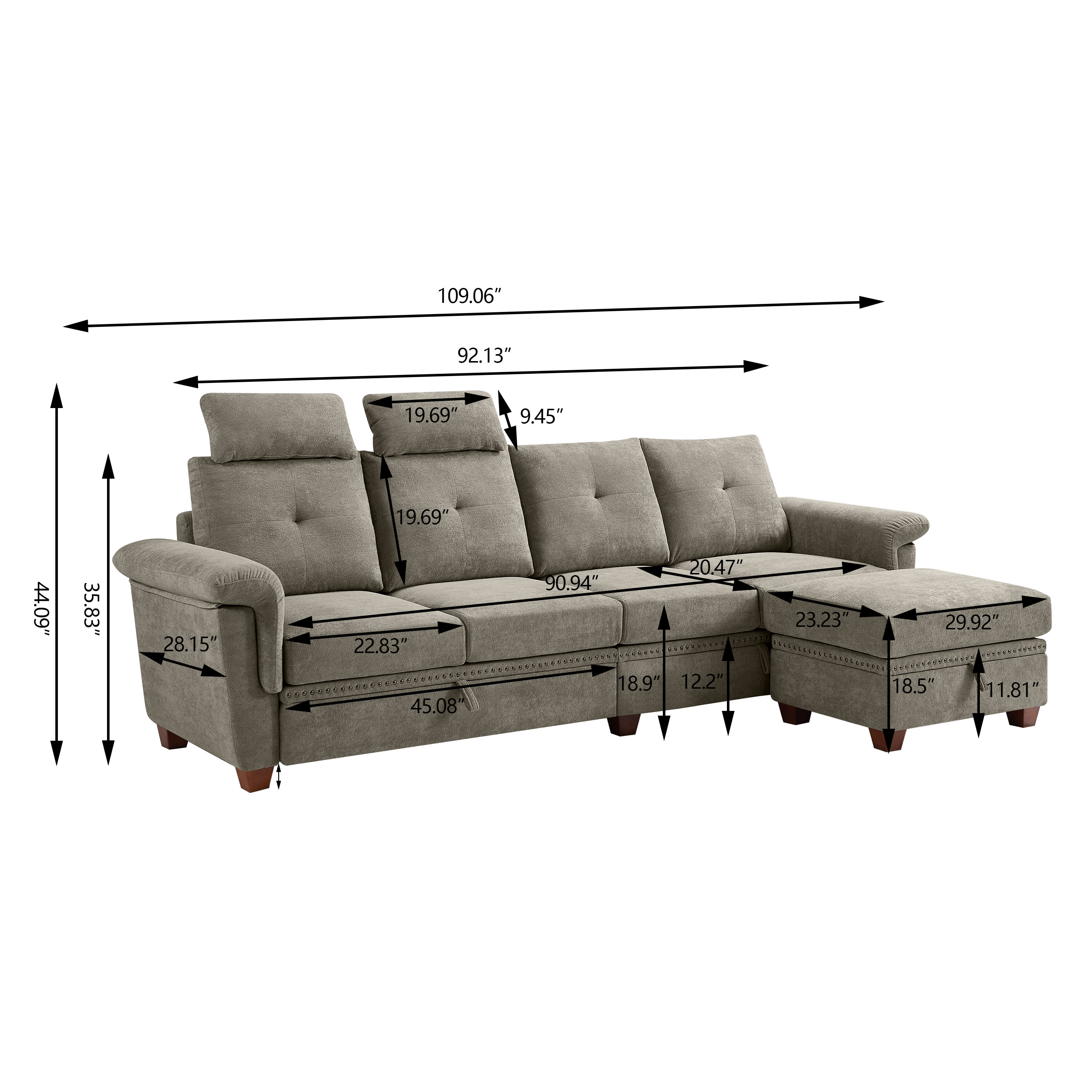 Jarenie YMX15BE Sofas-Loveseats - View #12