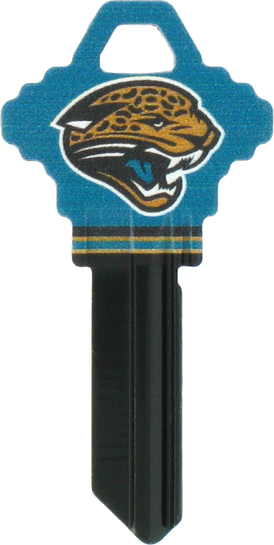 Hillman 89600 Jacksonville Jaguars Multicolored Sports Key Brass House/Entry Key Blank