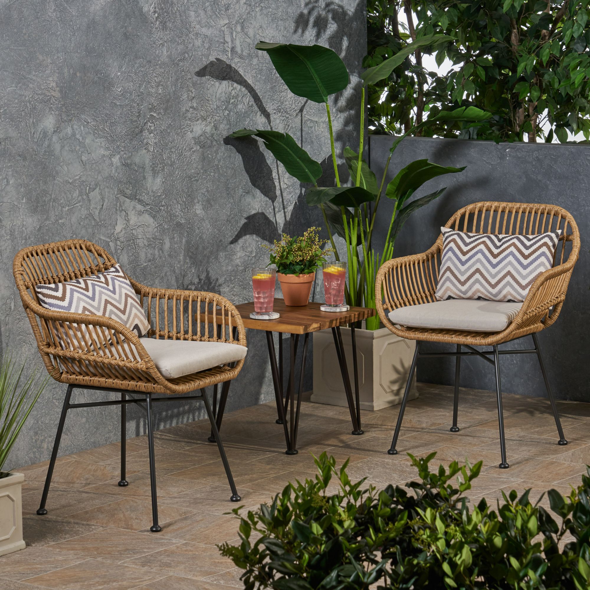 Miki Shinly NHS-LBRN-04JJ Patio-Chairs - View #8