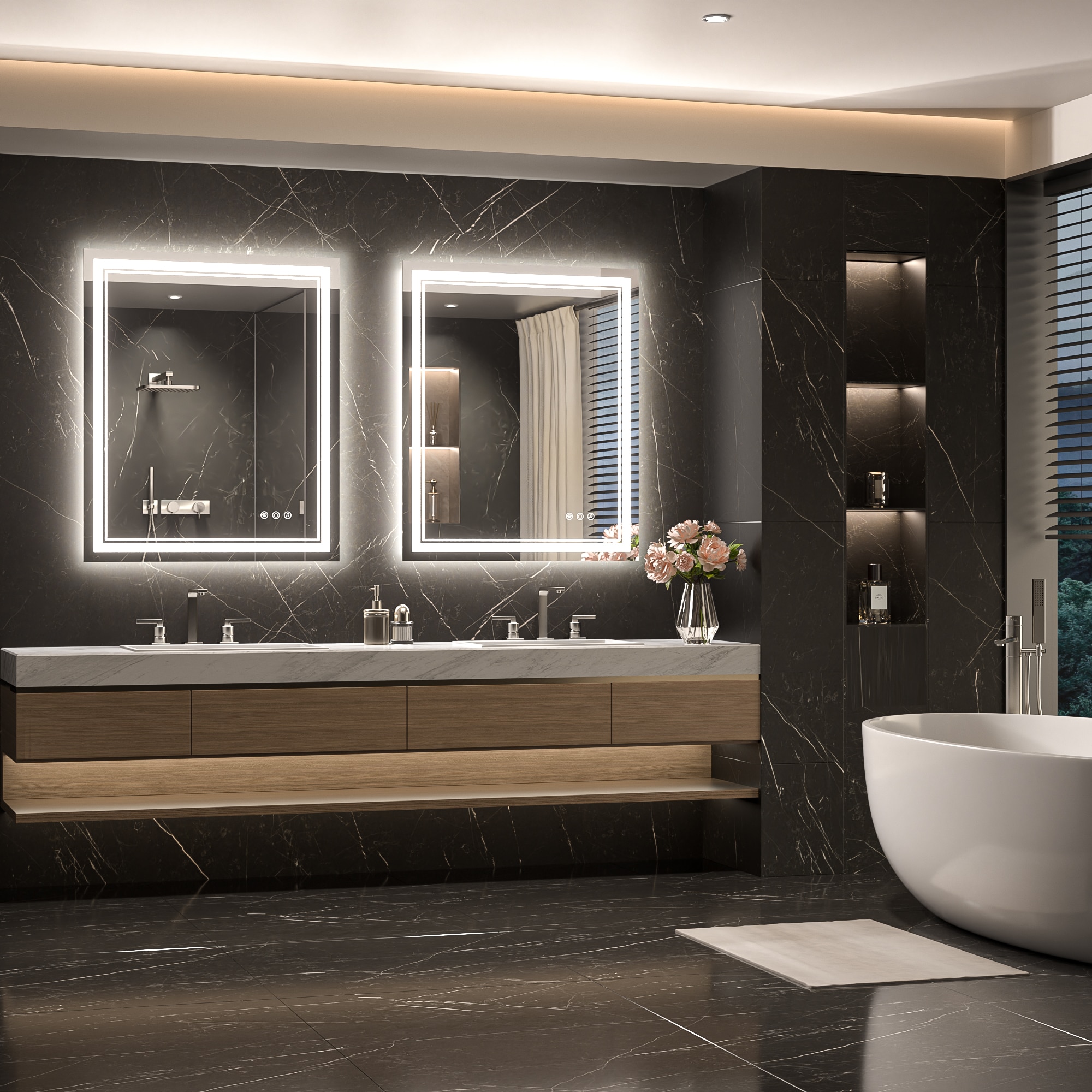 TETOTE LSC-TE-3036-B64 Framed-Bath-Mirrors - View #2