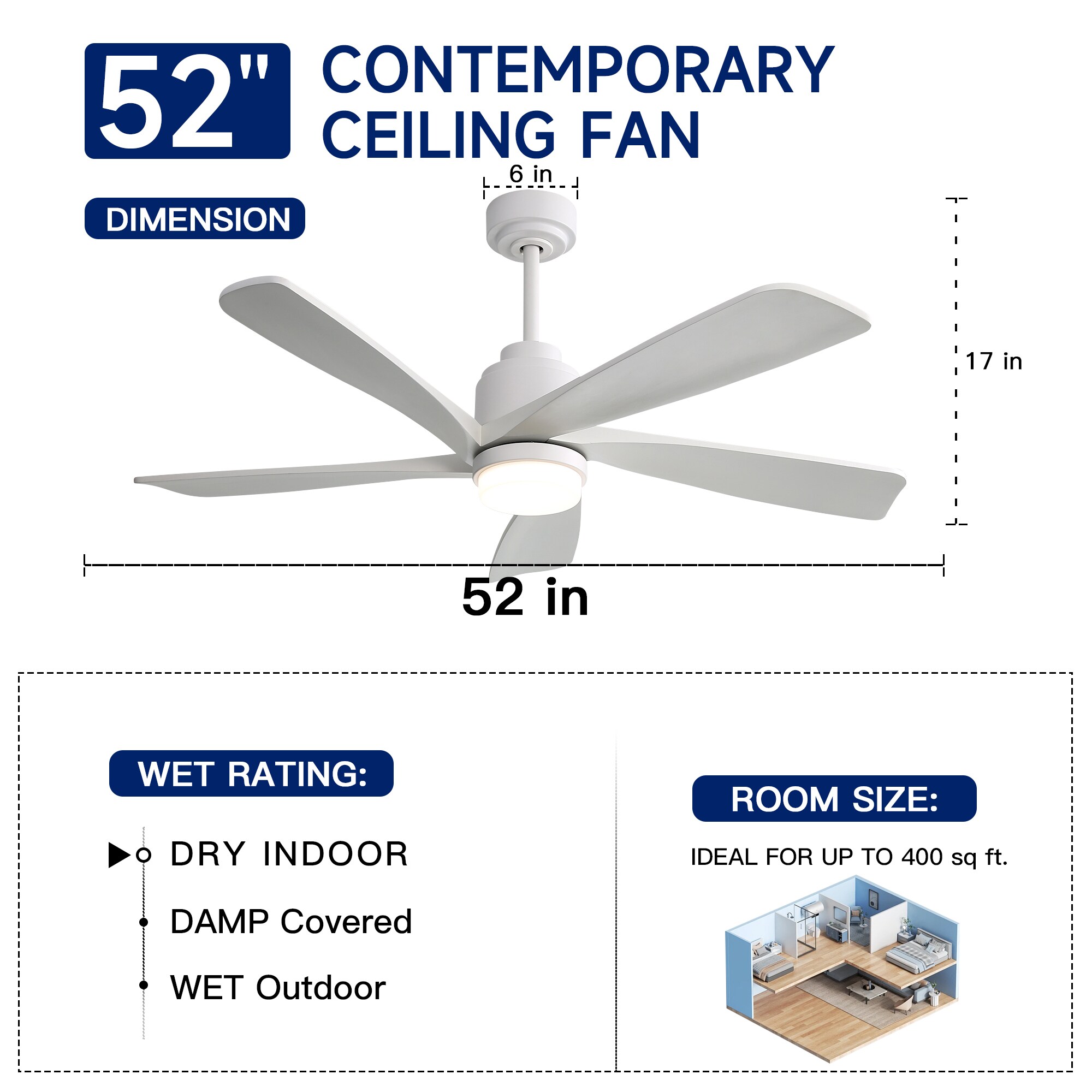  52LSP195842WH Ceiling-Fans - View #5