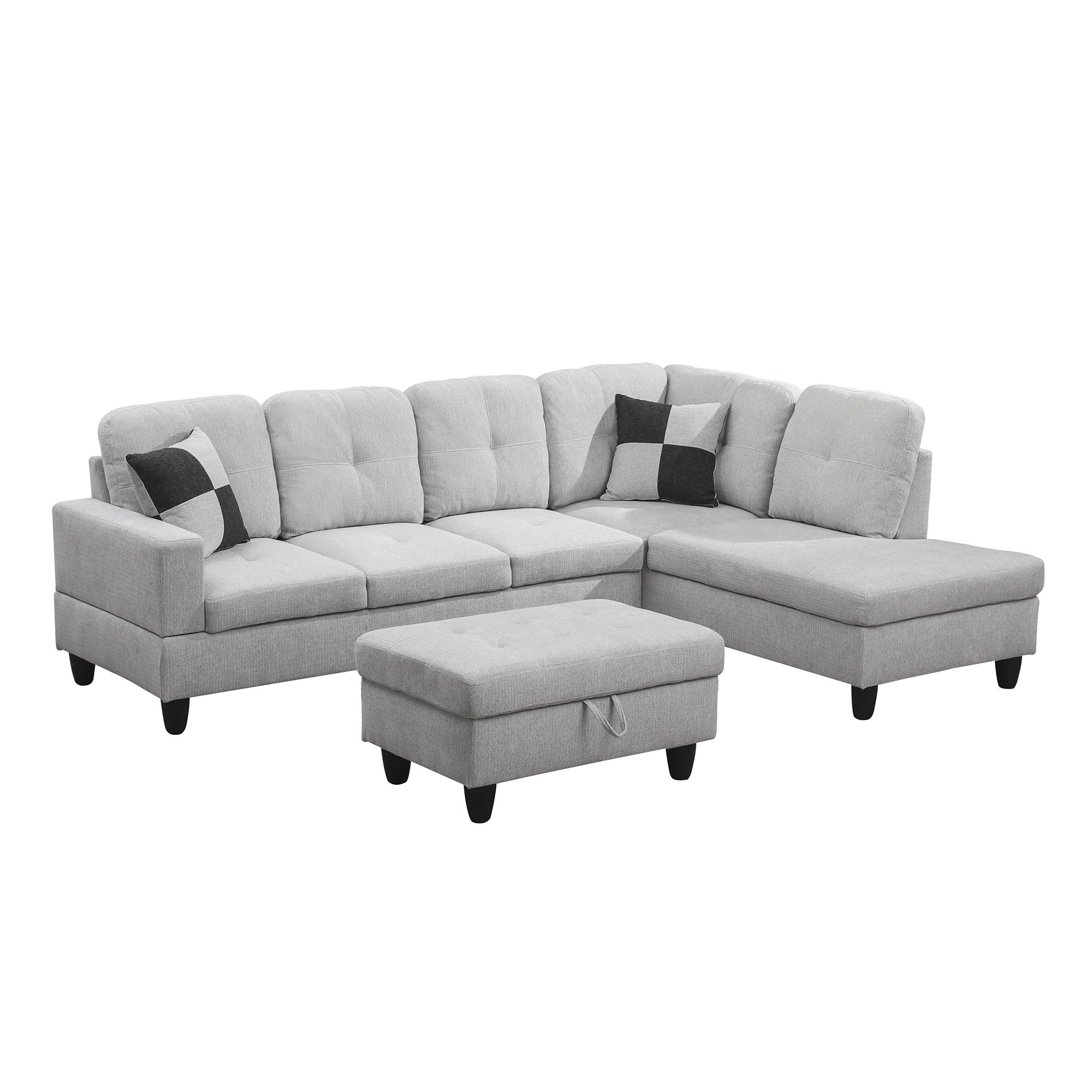 Siavonce XHF121B 74.5-in Modern Off-white Faux leather Sofa
