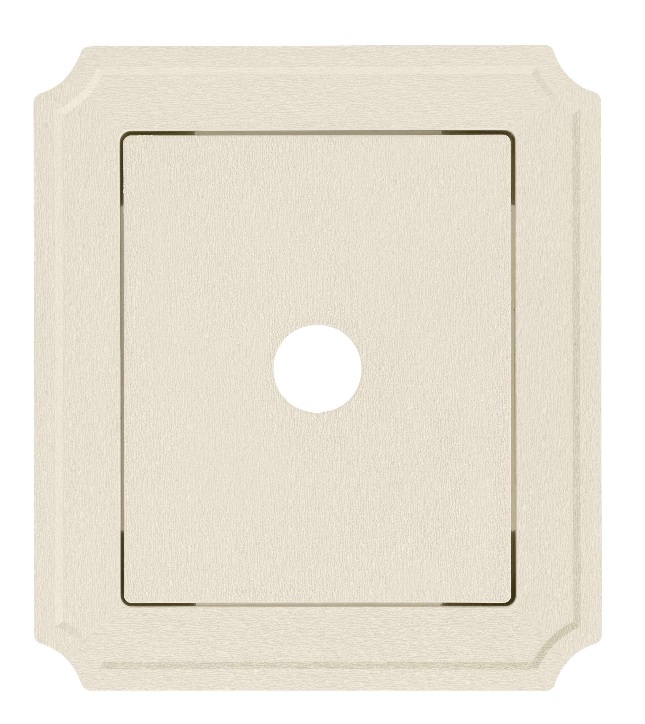 Ply Gem 192073 8.54-in x 7.52-in Cream Vinyl Universal Mounting Block