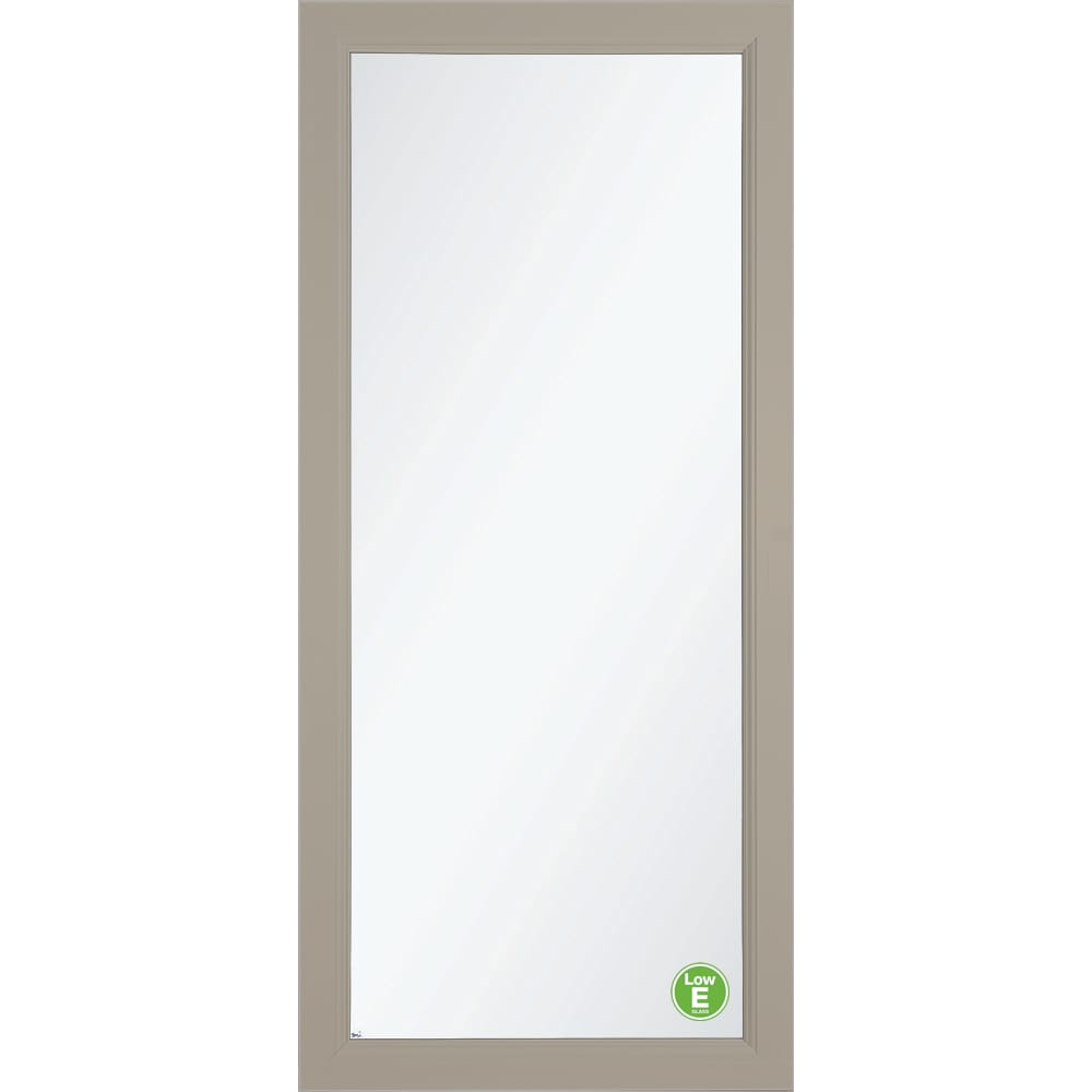 Signature Selection Low-E 36-in x 81-in Sandstone Full-view Interchangeable Screen Aluminum Storm Door in Brown | - LARSON 14904092E