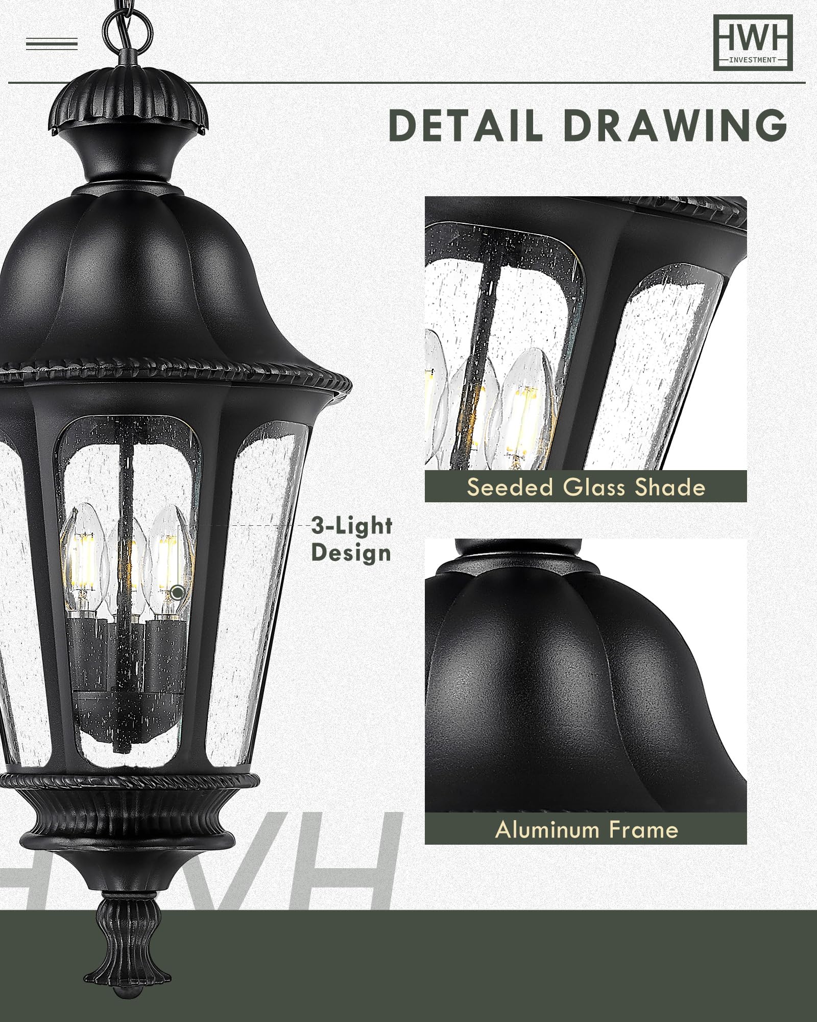LTMATE LS5HW90H-L BK Pendant-Lights - View #3