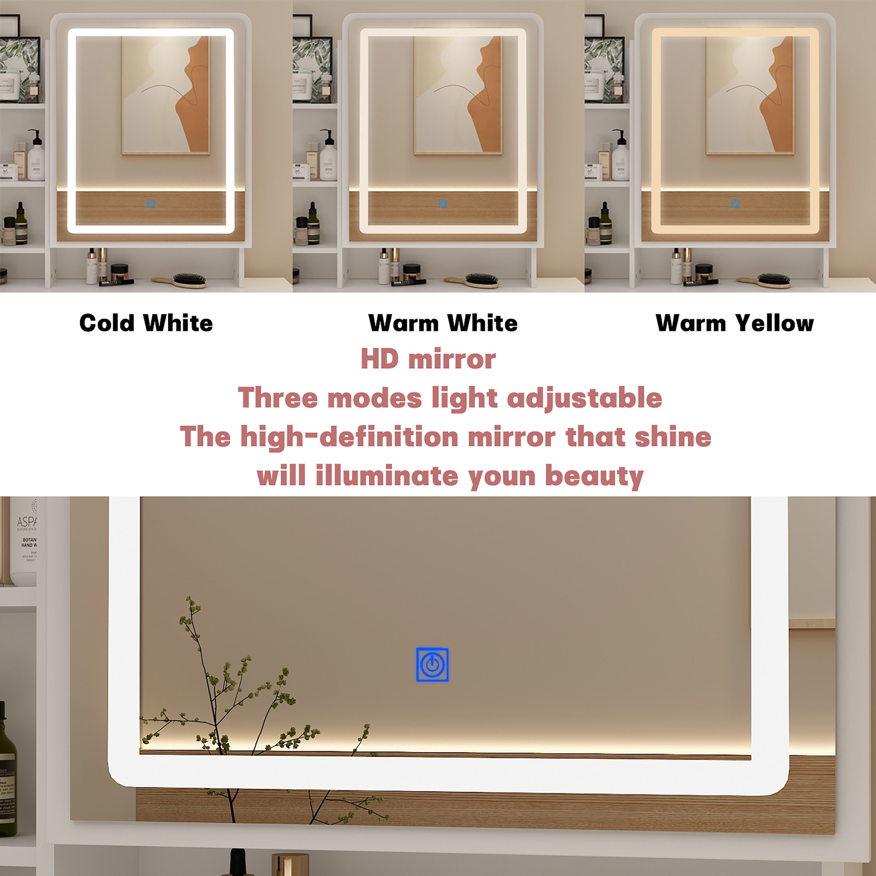 FUFU&GAGA LJY-KF250009-01 Bedroom-Vanities - View #3