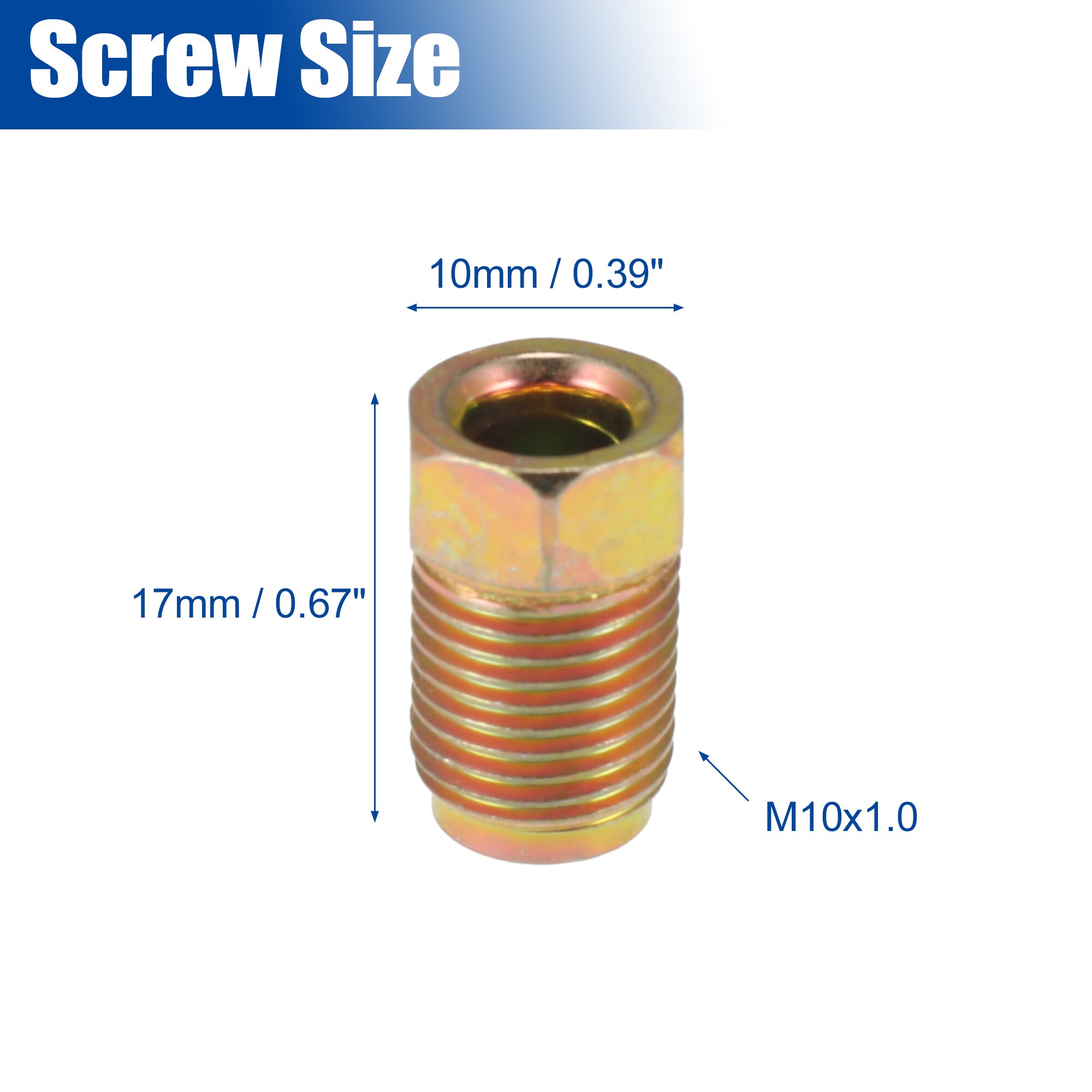 Unique Bargains S26020400UX7366 Metric-Coupling-Nuts - View #3