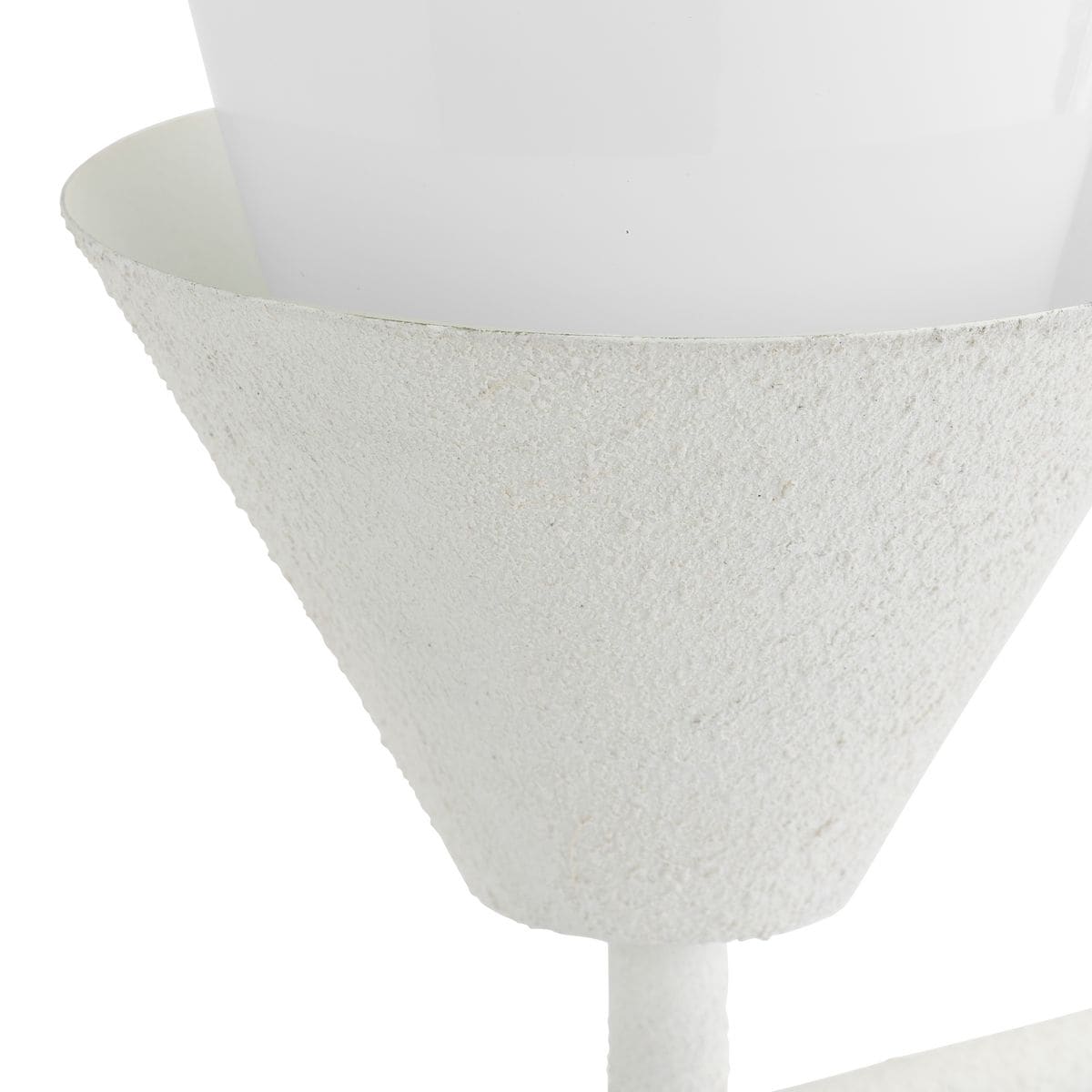 Pinellas White Plaster 3-Light Modern Vanity Fixture
