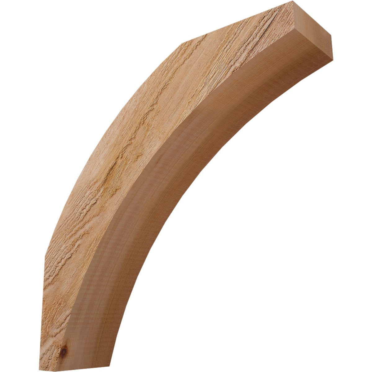 Ekena Millwork 4-in x 16-in x 16-in Western Red Cedar Wood Thorton Rough Sawn Knee Brace #BRC04X16X16THR00RWR