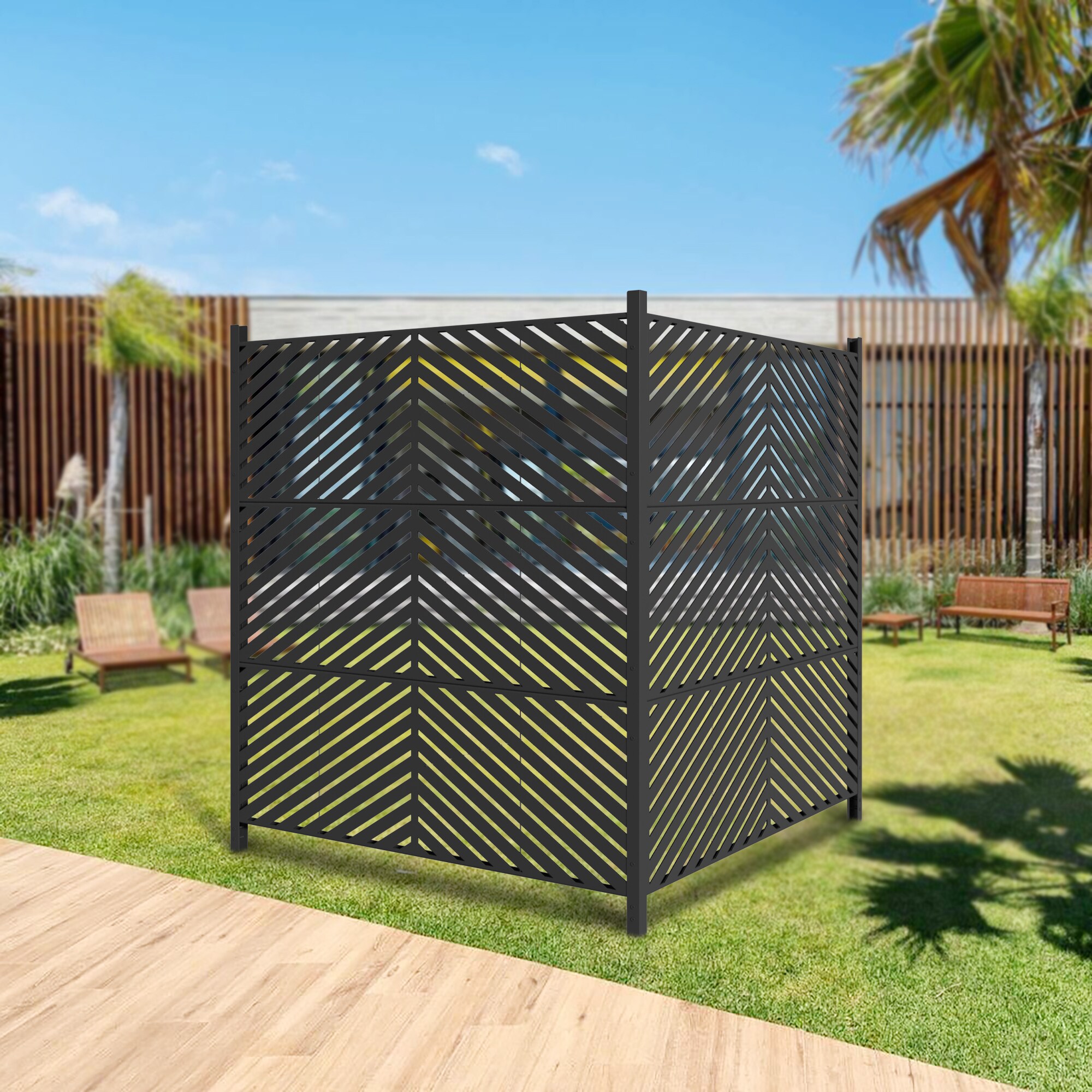 47x47 inch Outdoor Privacy Fence Screen Panels All Weather