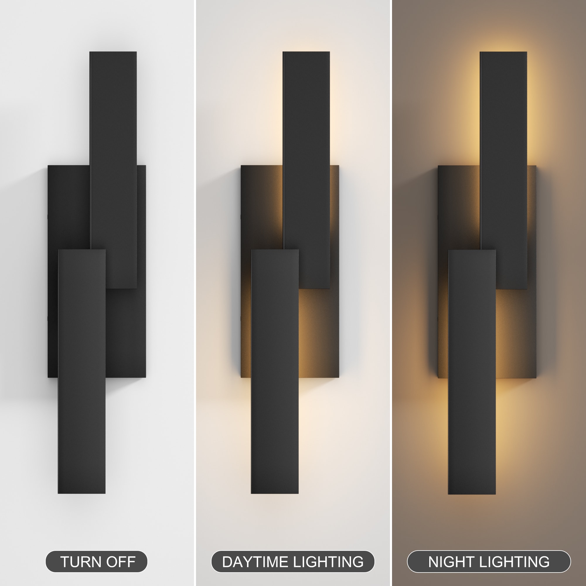 LamQee 06FTL0303ABK Outdoor-Wall-Lighting - View #3