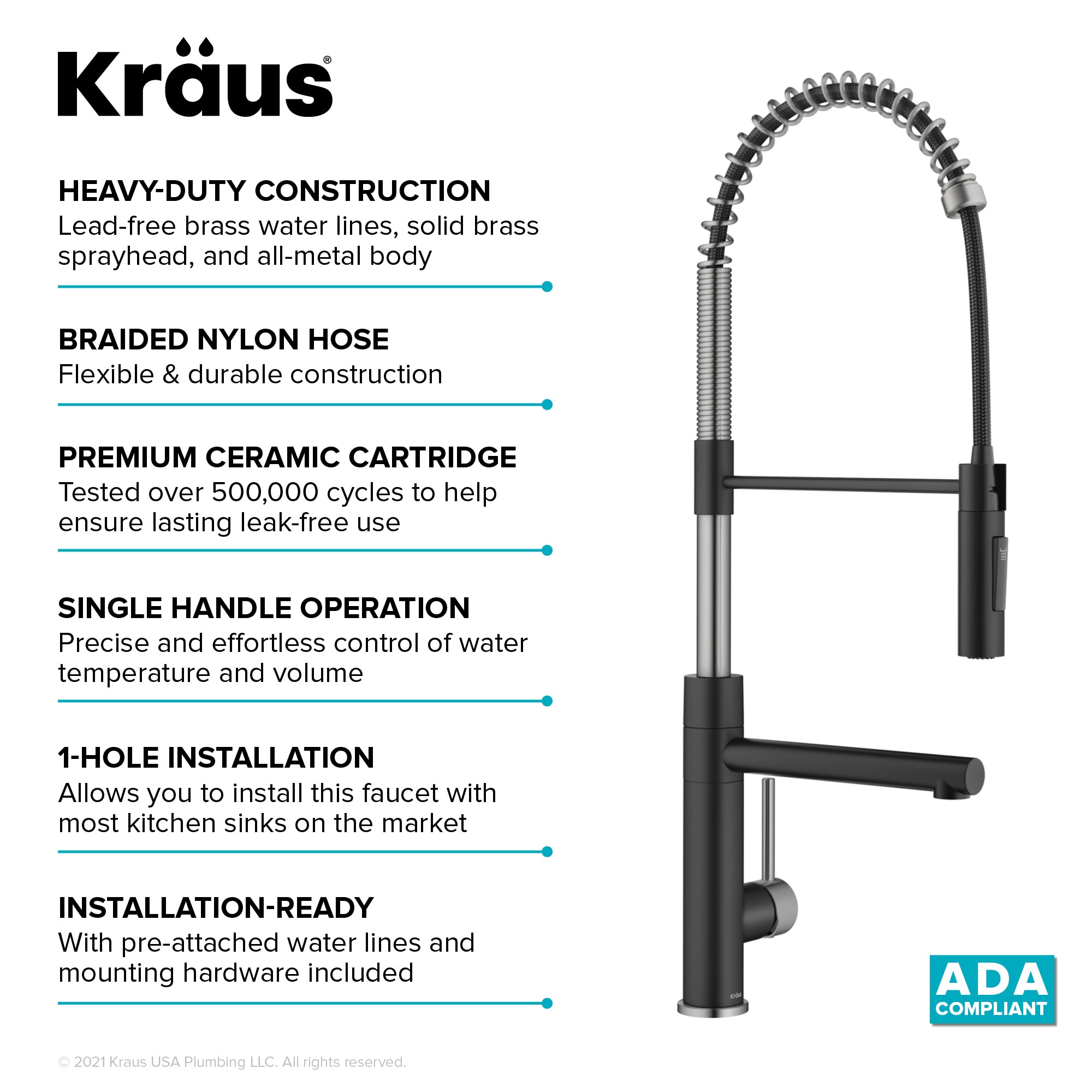 Kraus KPF-1604SFSMB Kitchen-Faucets - View #13