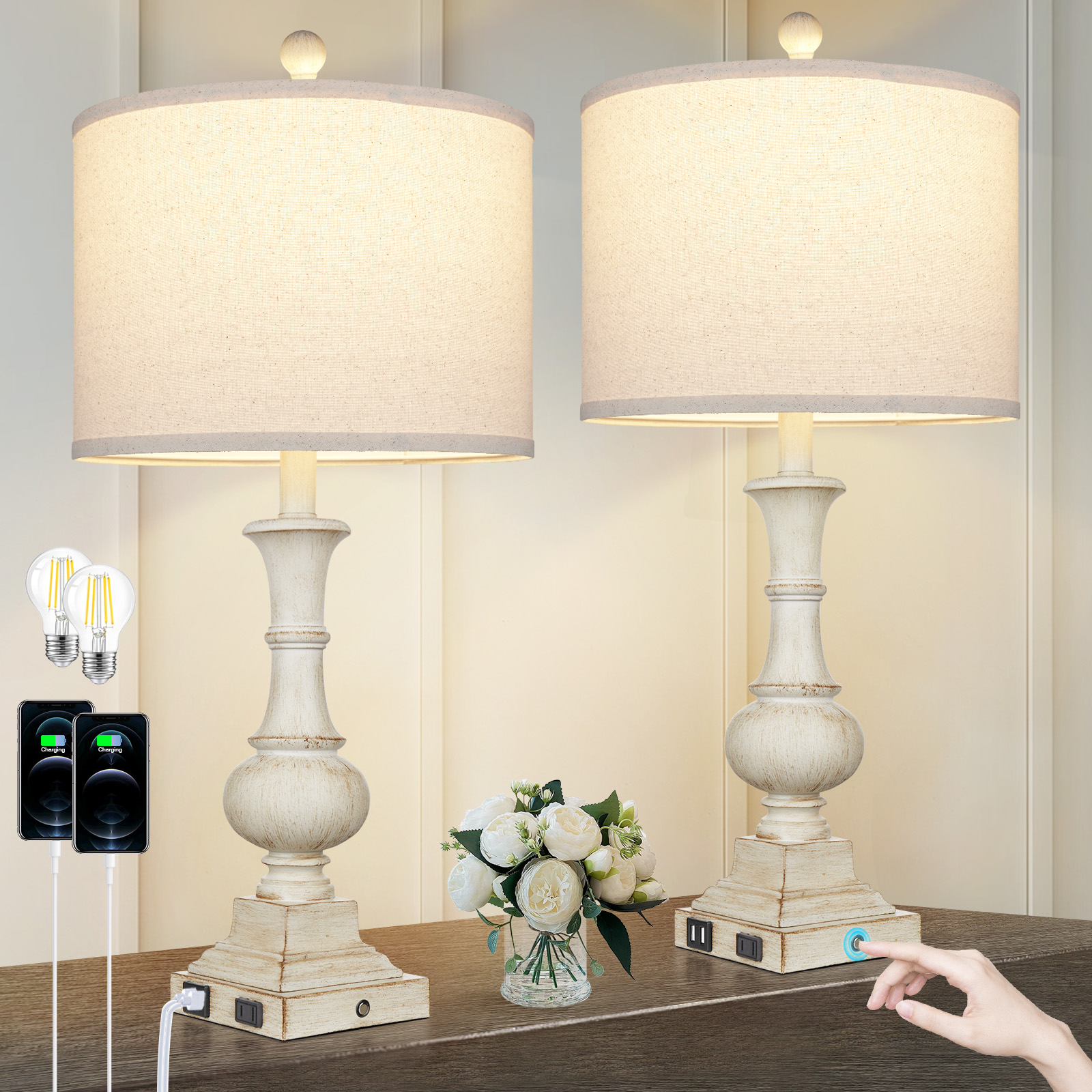 UrFurnishings TD-216 Table-Lamps - View #3