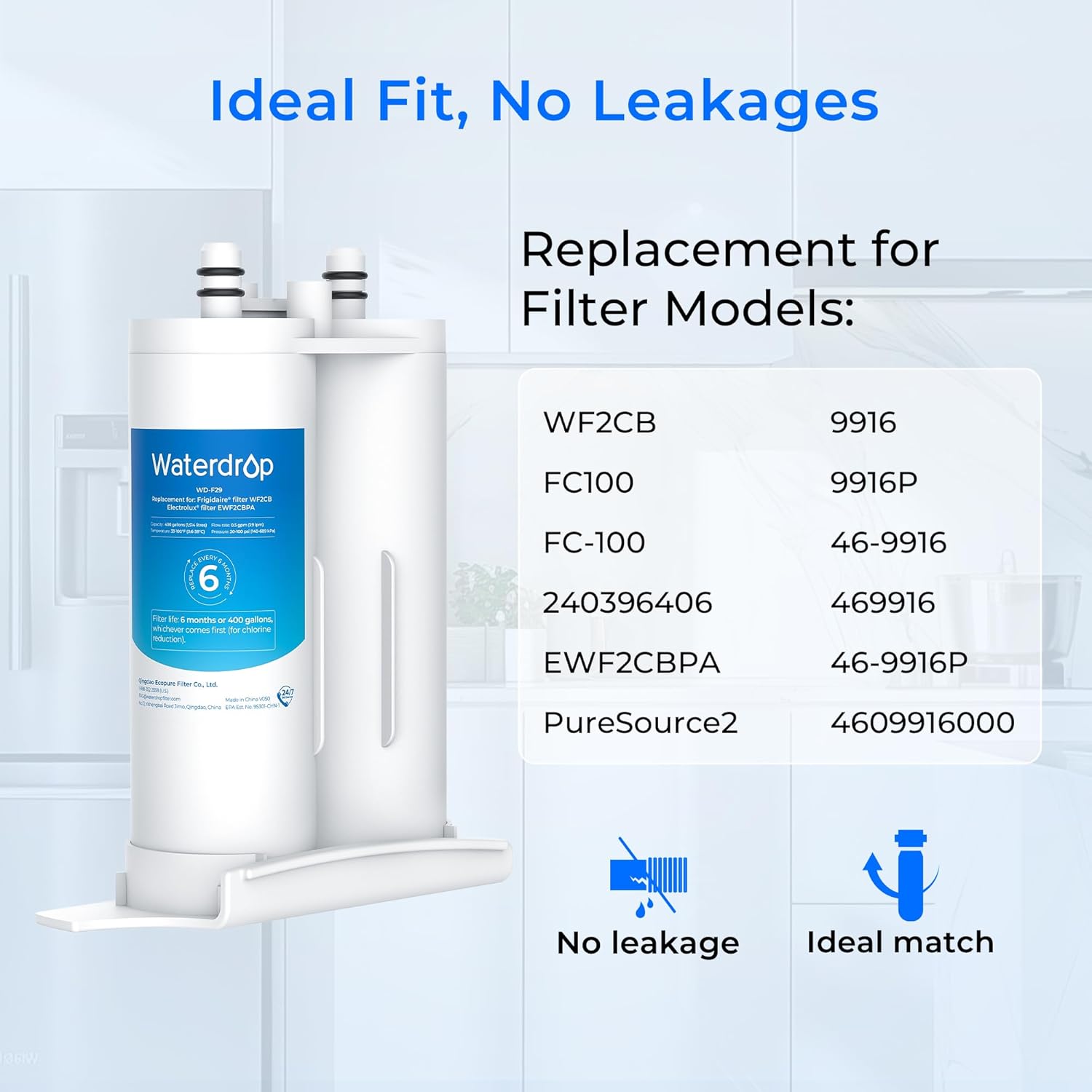 Waterdrop BL-WD-WF2CB Refrigerator-Water-Filters - View #2