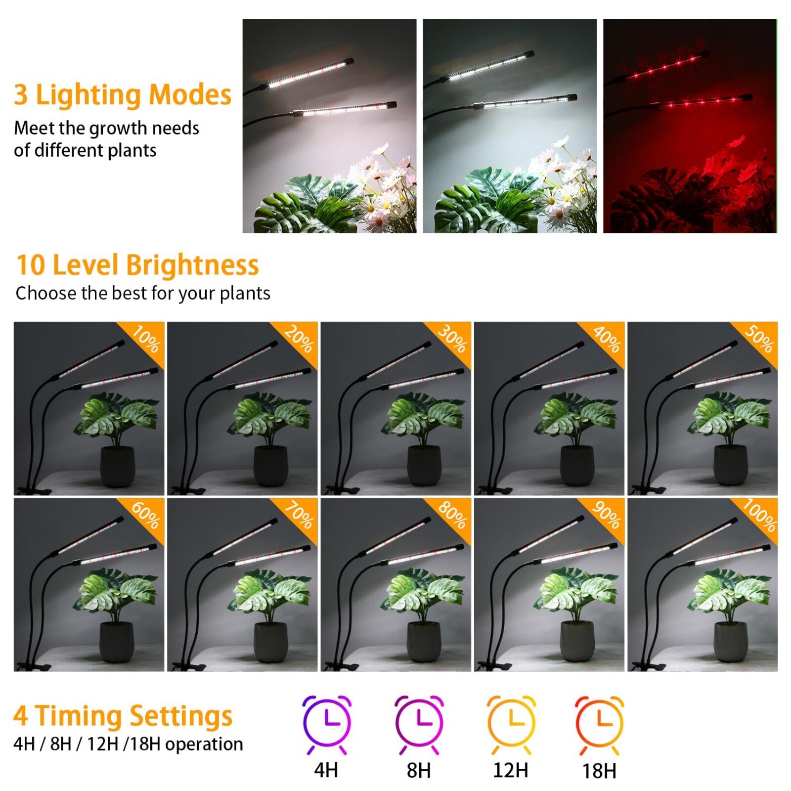 Wudkey L4-CQ6E3Y Grow-Lights - View #4