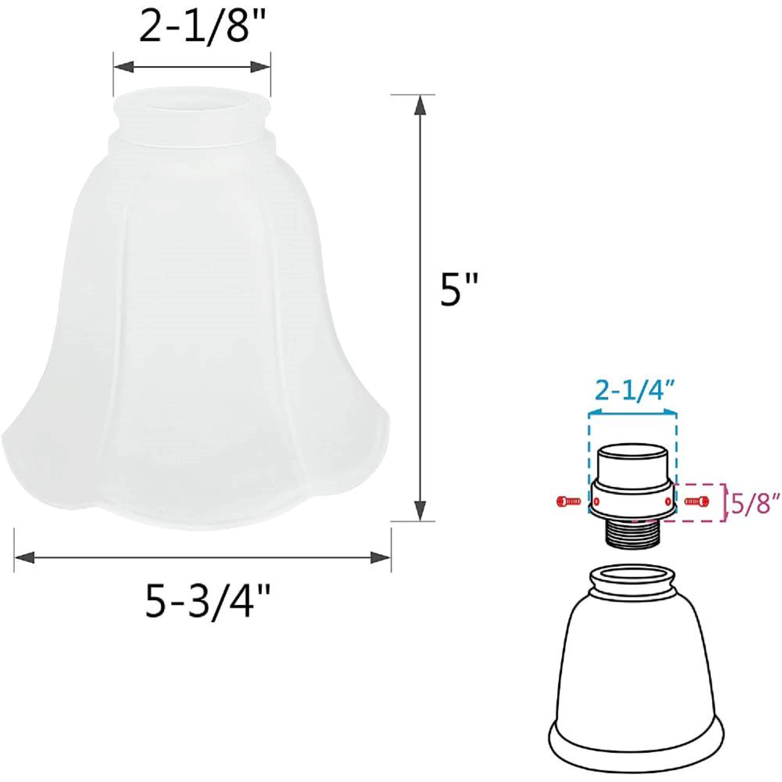 Aspen Creative Corporation 23075-4 Light-Shades - View #3