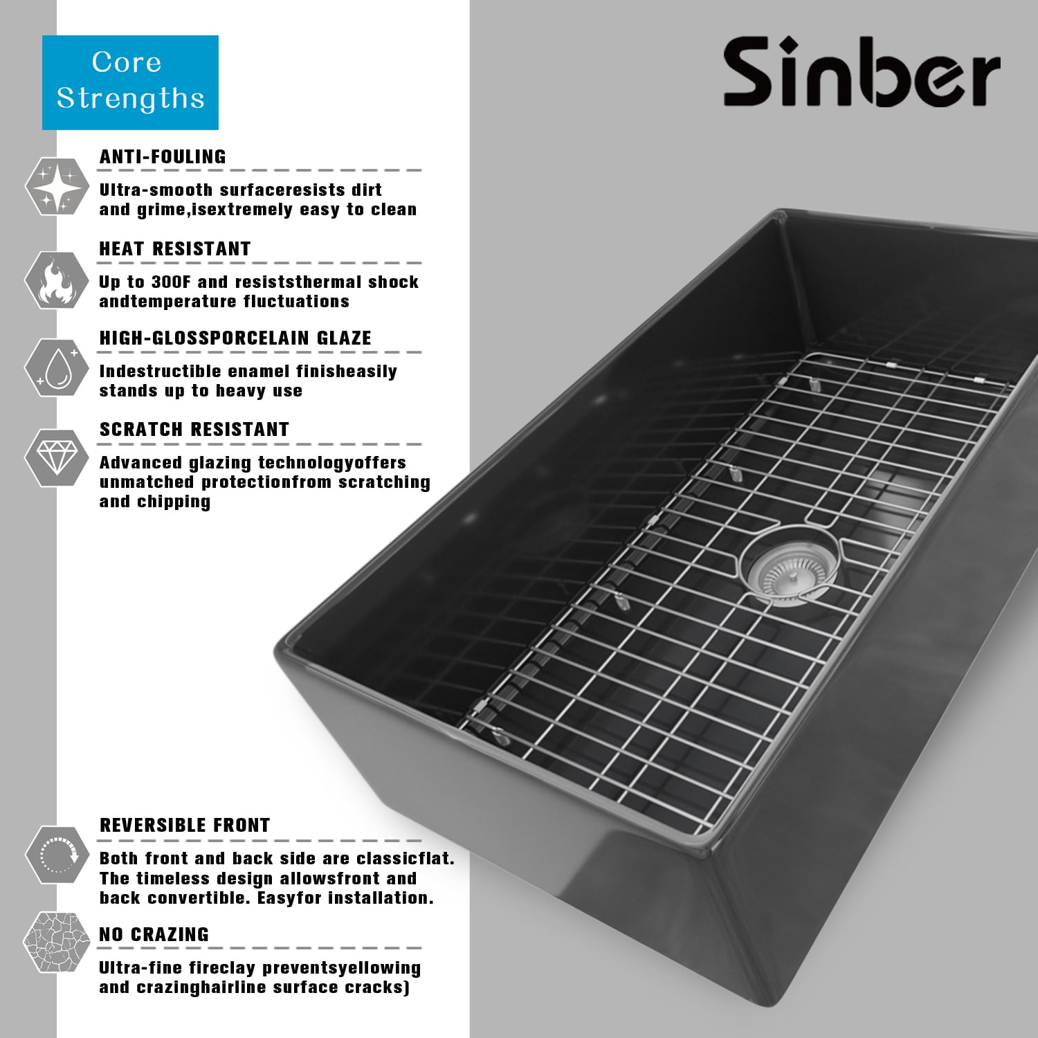 Sinber F3620S-B-OLR Kitchen-Sinks - View #3
