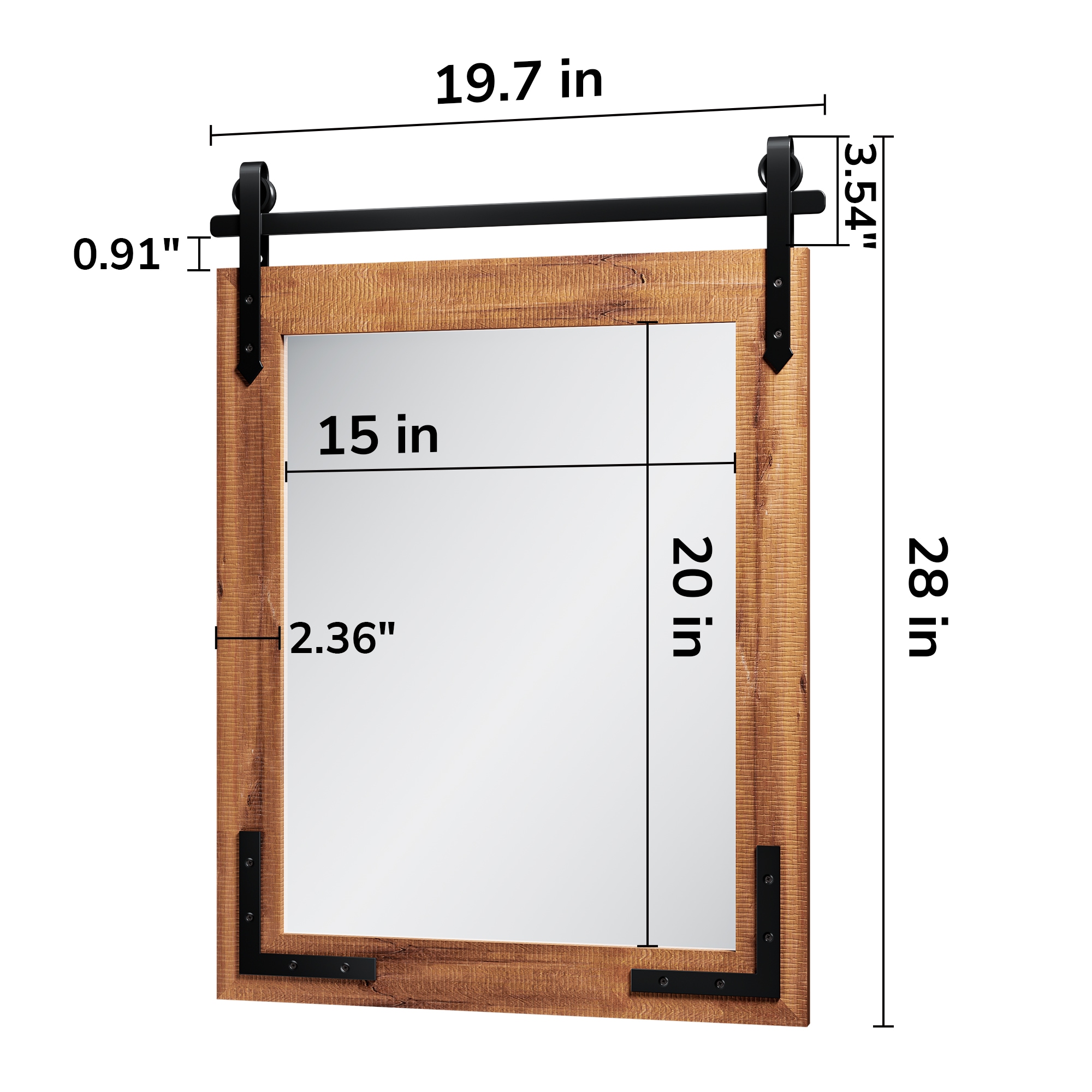 Keonjinn LW-GCJ-5071-BW Decor-Mirrors - View #2