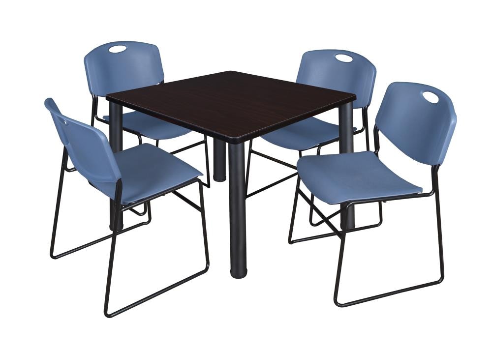 Regency TB3636MWBPBK44BE Breakroom Brown 4-Person Training Table (36-in W x 29-in H)