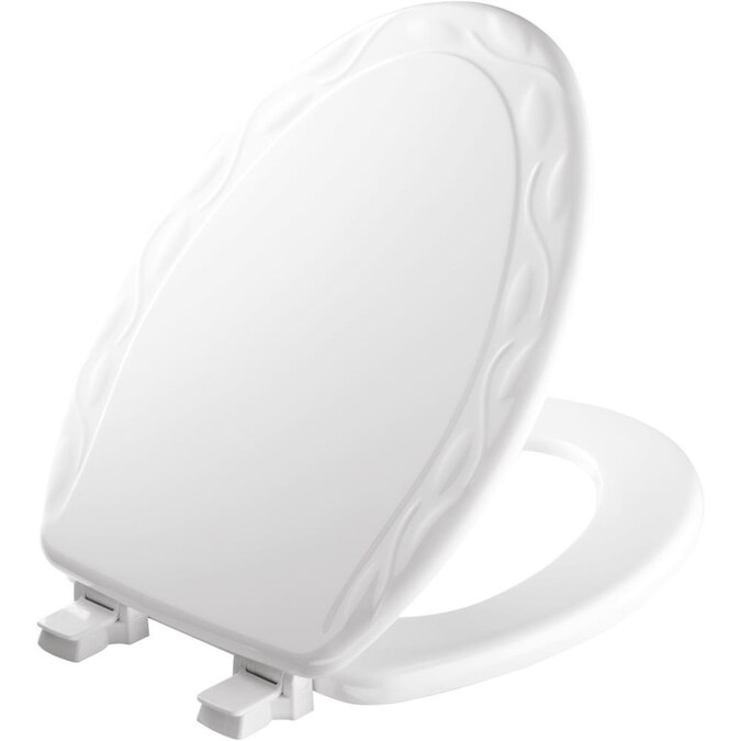 Bemis White Elongated Toilet Seat In The Seats Department At Com - Bemis Toilet Seat Removal For Cleaning