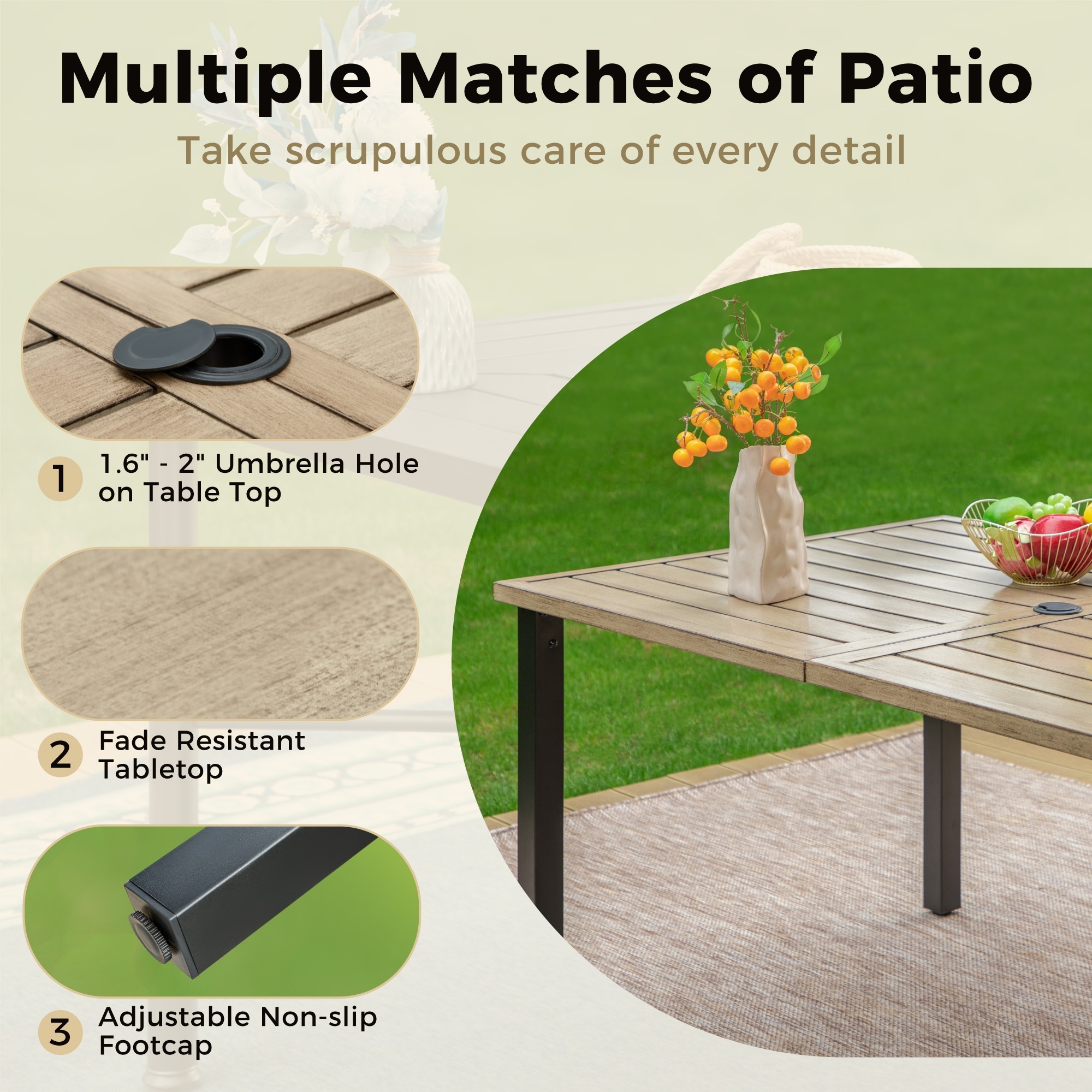 Sunshine Valley TC7-416-104 Patio-Dining-Sets - View #7