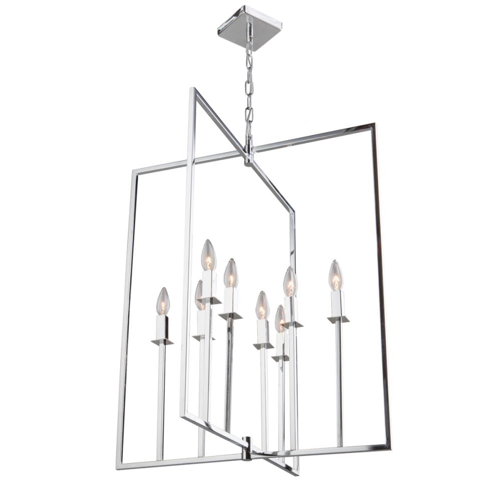 ARTCRAFT AC10722CH Allston 8-Light Polished Chrome Transitional Dry rated Chandelier