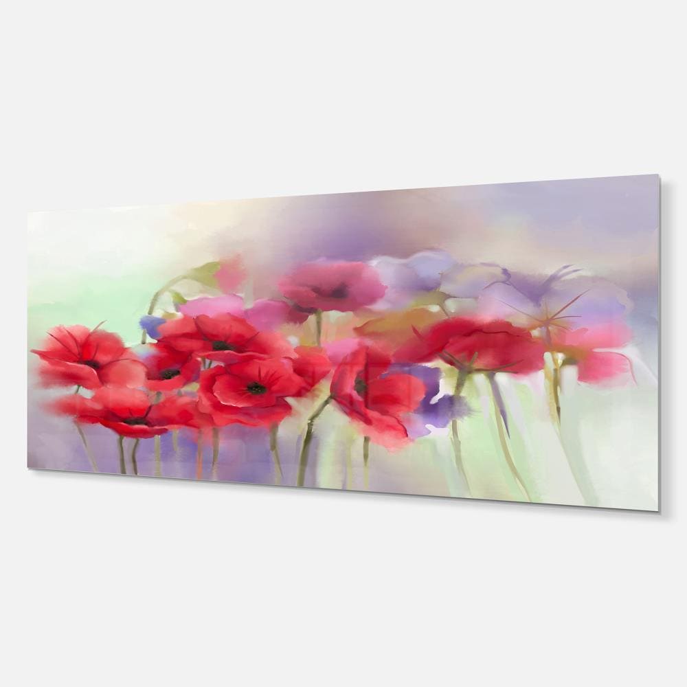 Designart 12-in H x 28-in W Floral Metal Print at Lowes.com