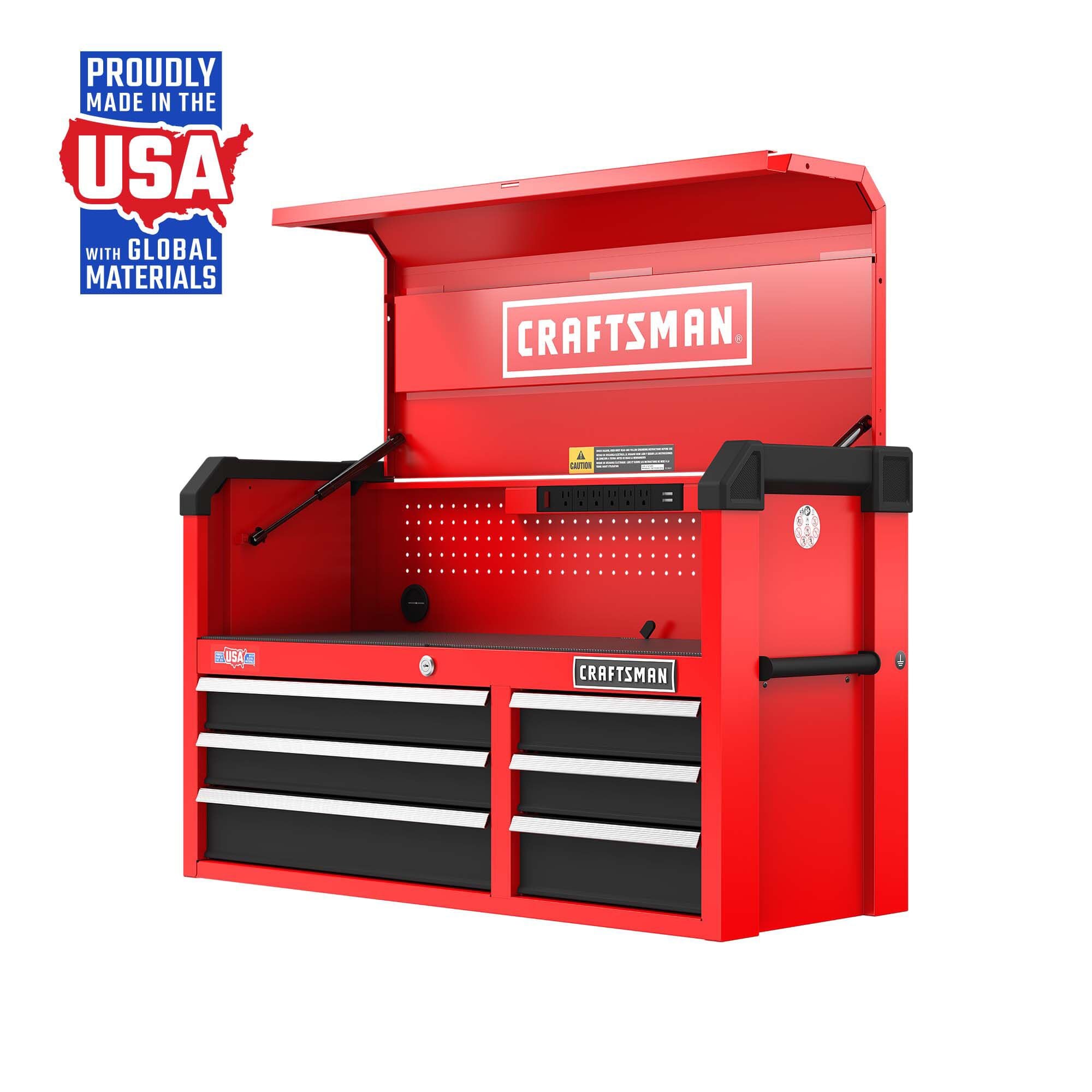 2000 Series 41-in W x 24.7-in H 6-Drawer Steel Tool Chest (Red) | - CRAFTSMAN CMST98269RB
