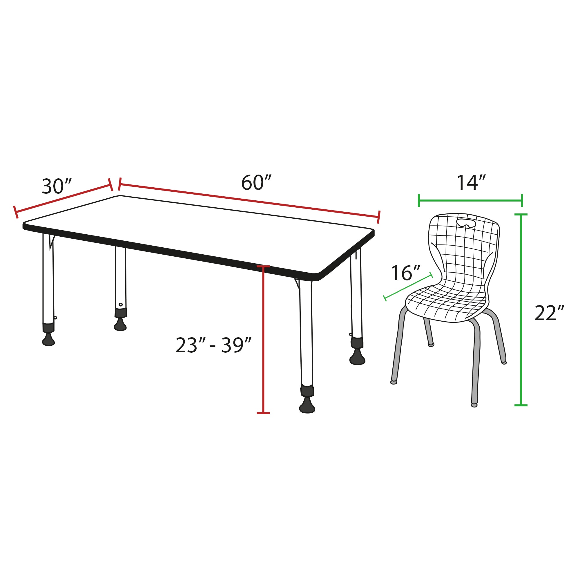 Regency MT6030CHAPBK45NV desks - View #9