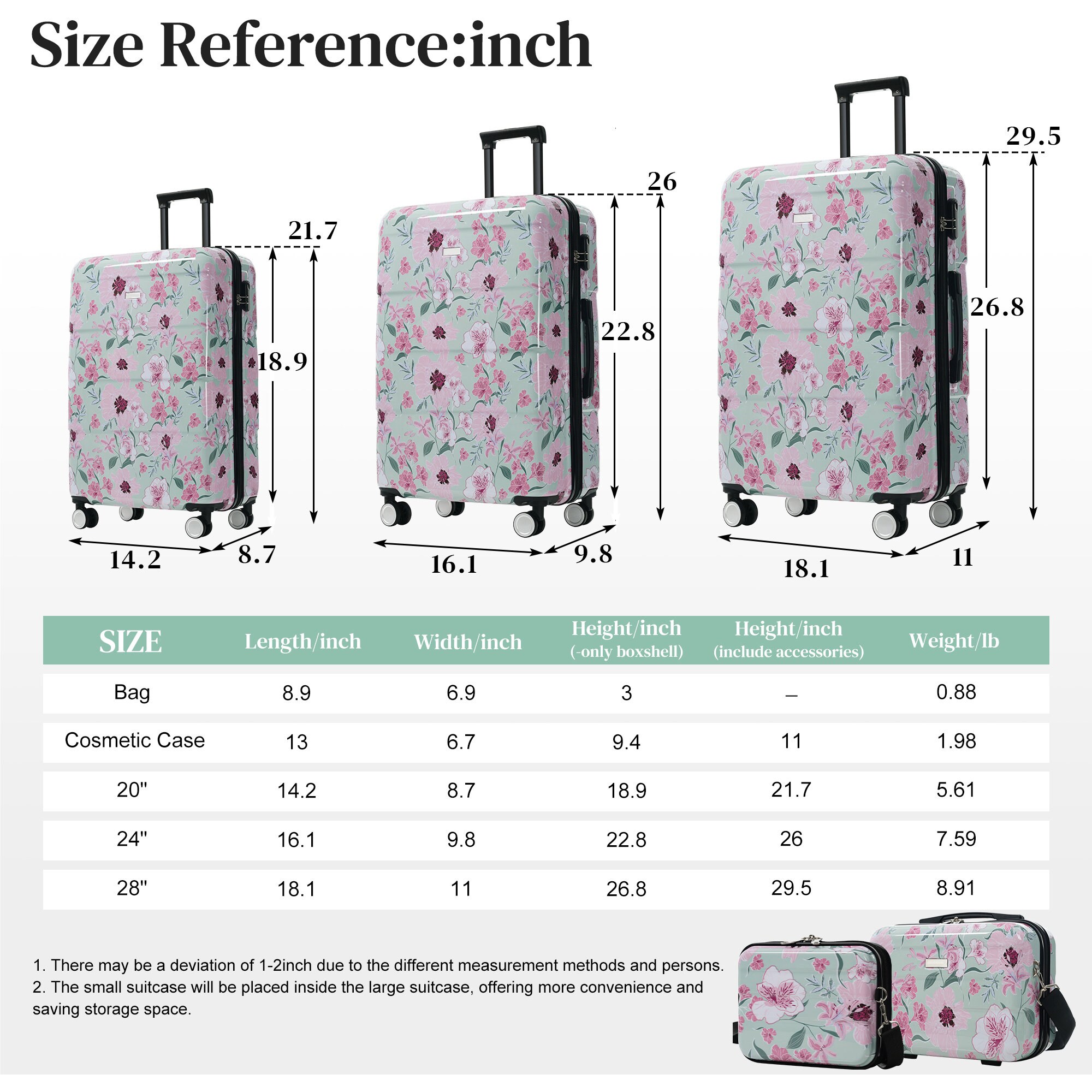 Misopily LMS0207L74 Luggage-And-Luggage-Sets - View #3