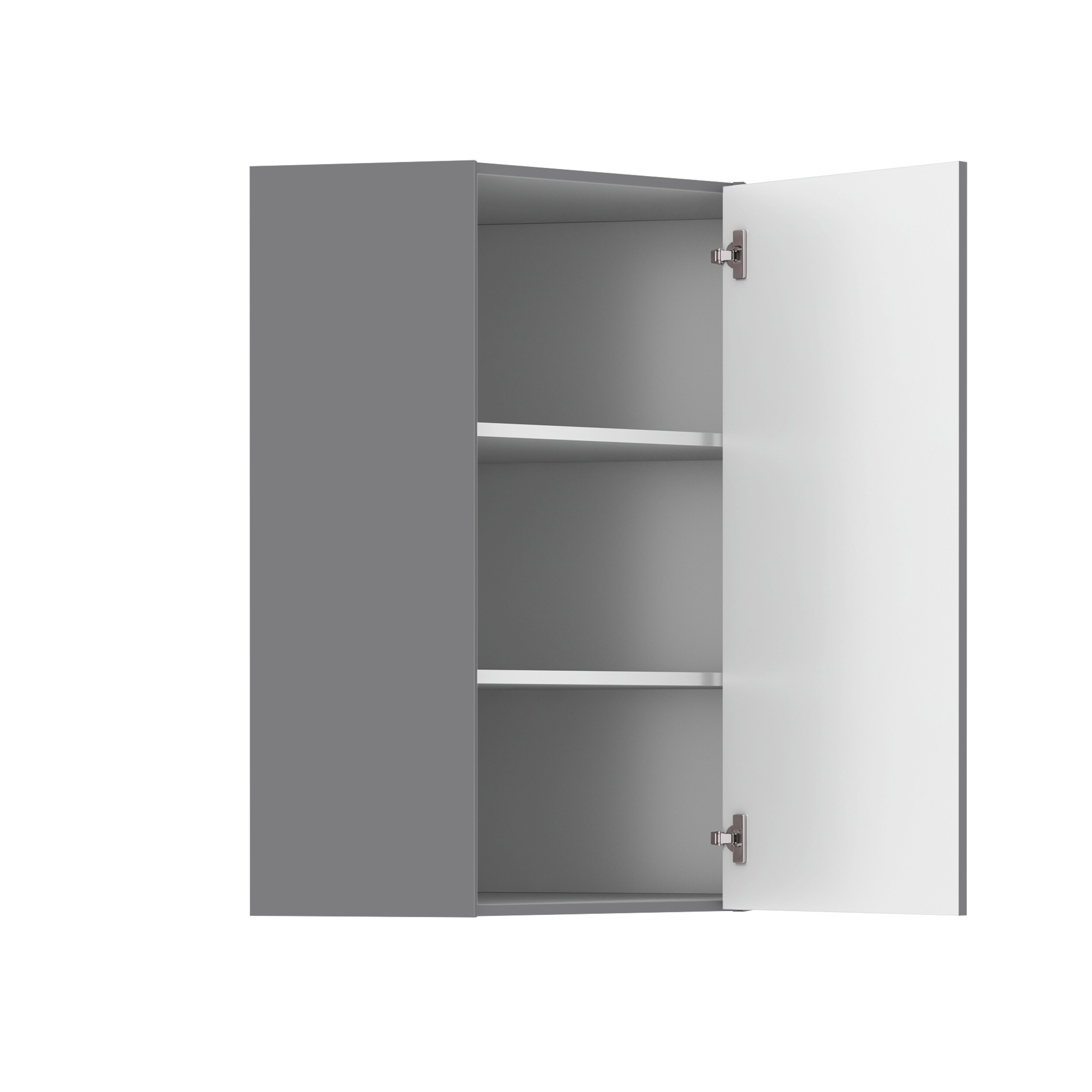 Hugo&Borg Laval 24-in W x 39-in H x 12.75-in D Laval Gray Corner Wall ...