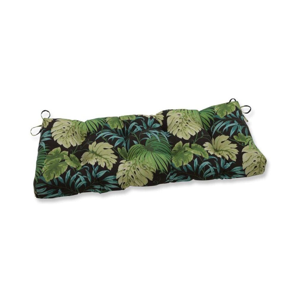 Pillow Perfect 653921 Tropique Peridot 44-in x 18-in Green Patio bench cushion
