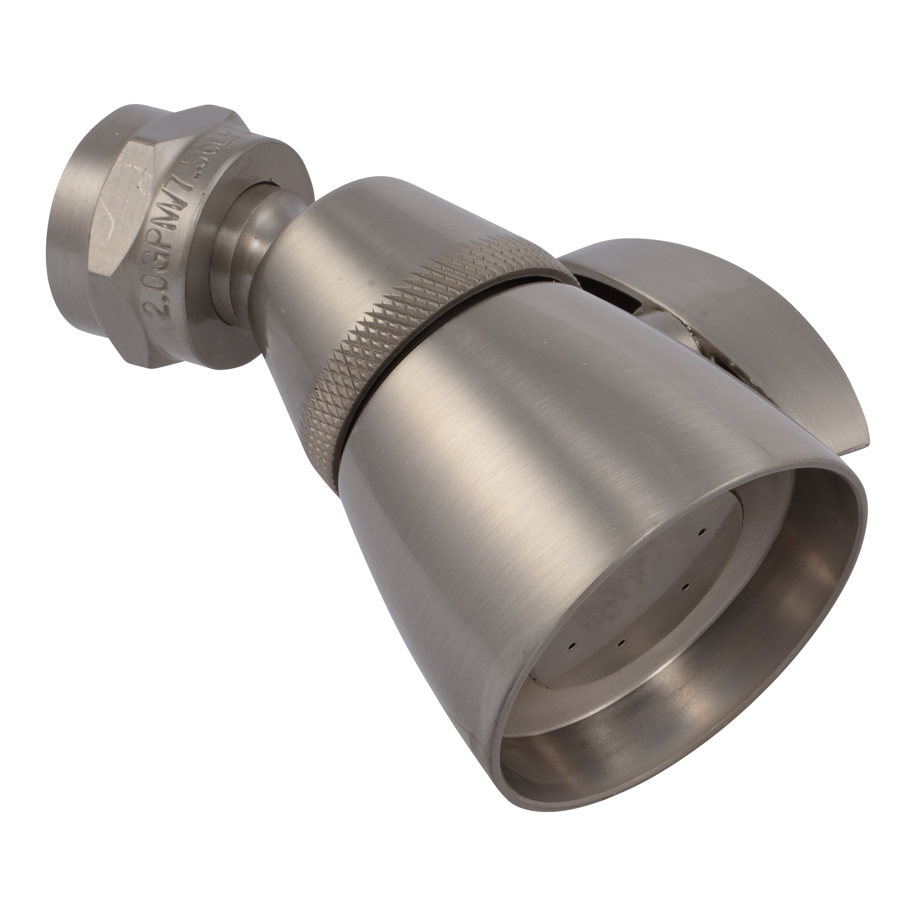 EZ-FLO 15002 1.0 -Spray Brushed nickel 2.62-in Round Fixed High Pressure Shower Head 2 GPM