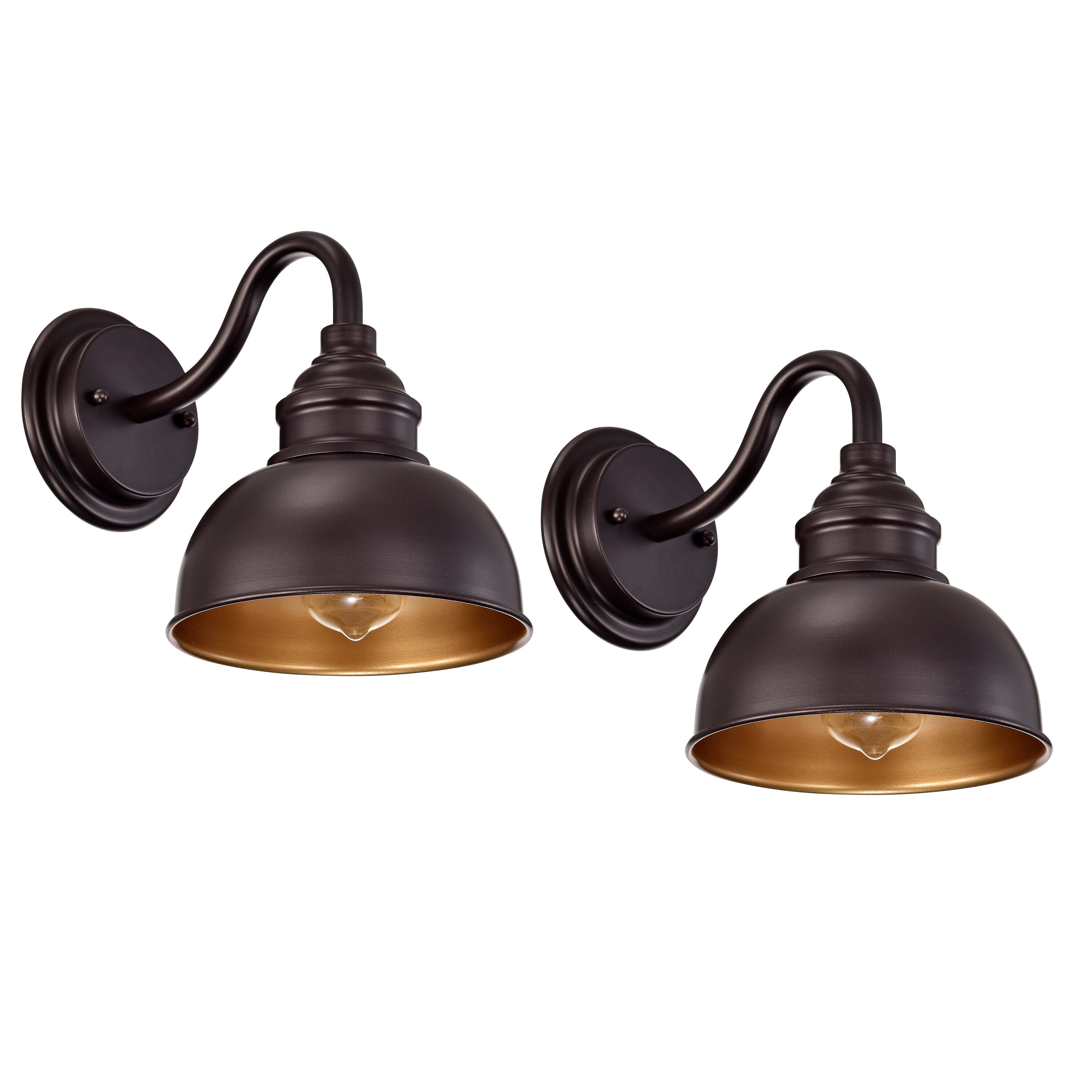 MICSIU 210033 Dorra 7.5-in 2 -Light Oil-rubbed Bronze Farmhouse Vanity light