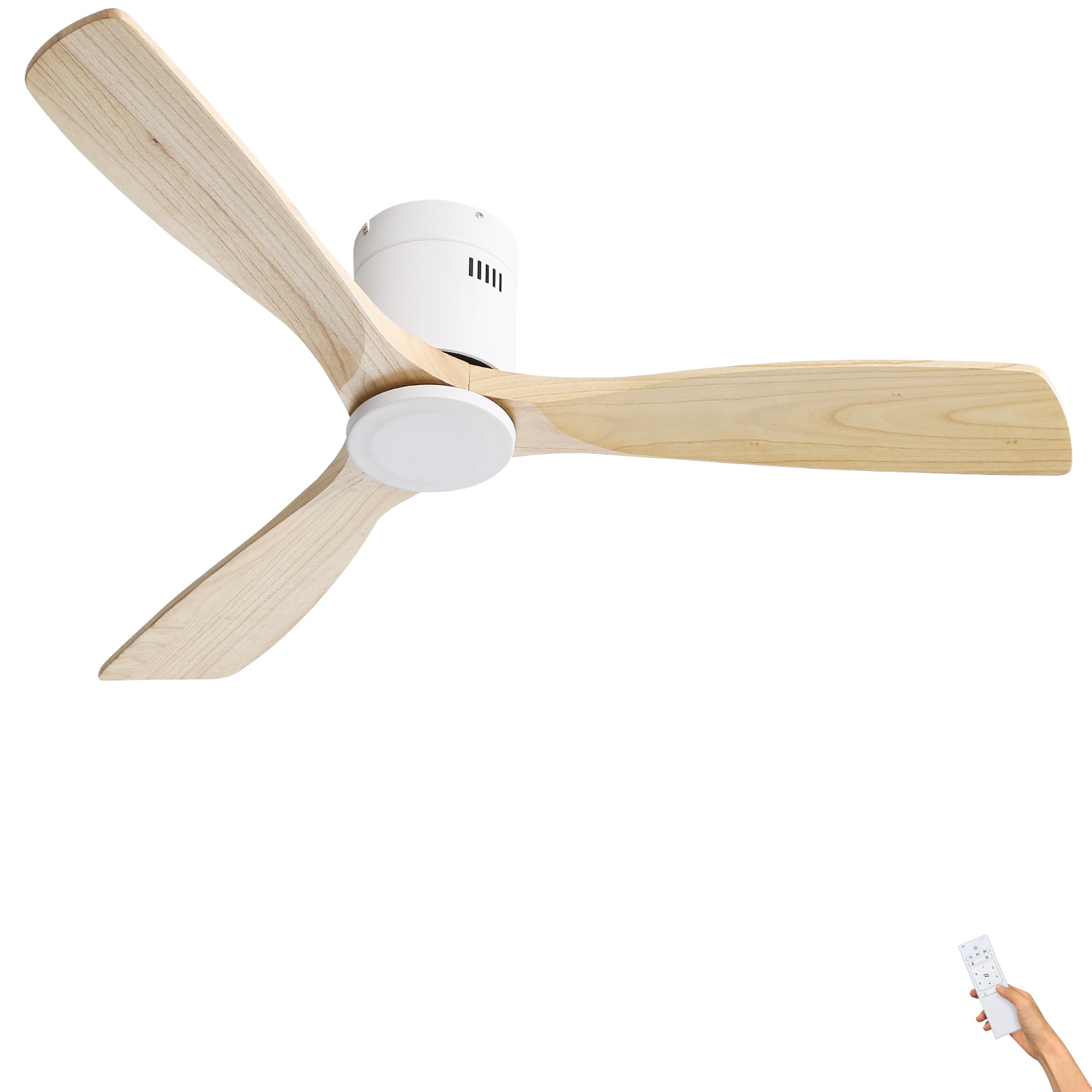 Sofucor LS-52143-WH-WD-YM-W Ceiling-Fans - View #2