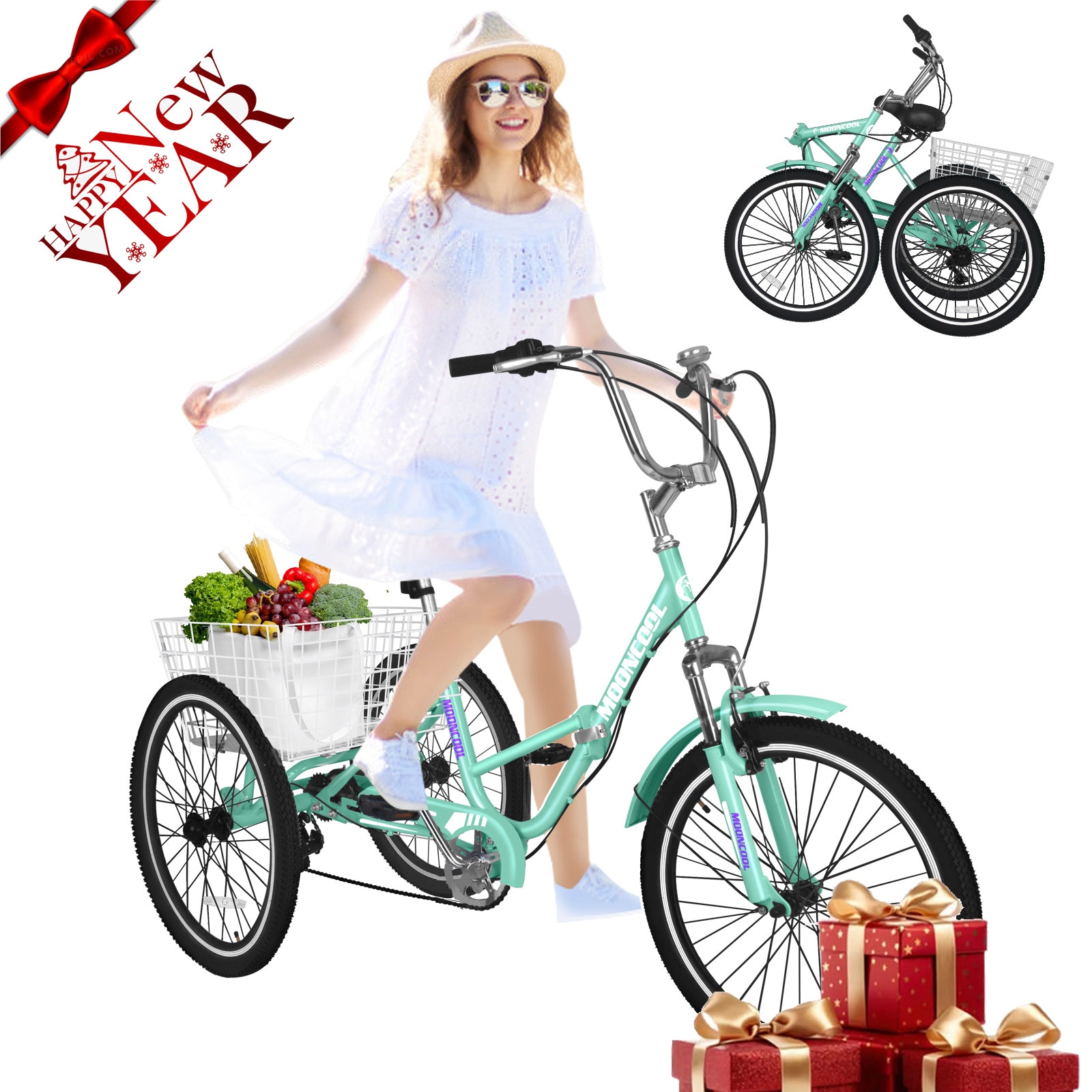 Esazn M-P26ZD-QLLYU 26-in Adult unisex Tricycle