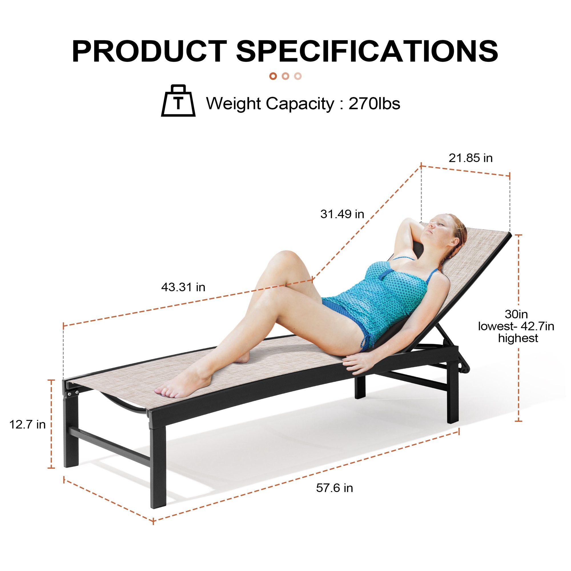 Crestlive Products CL-LG031BEI-2 Patio-Chairs - View #2