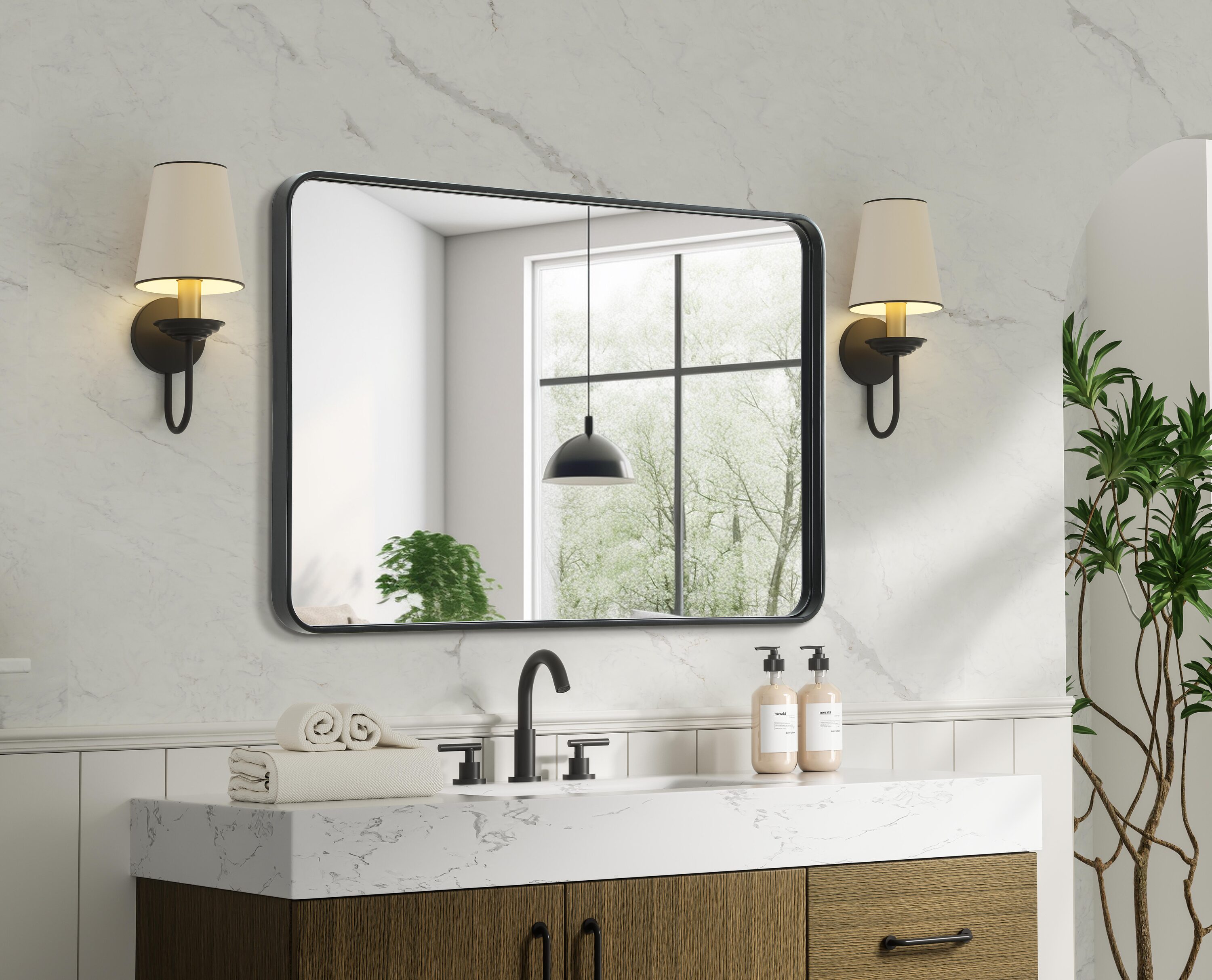 Simply Living Home SLMR24A8526BLK Decor-Mirrors - View #7