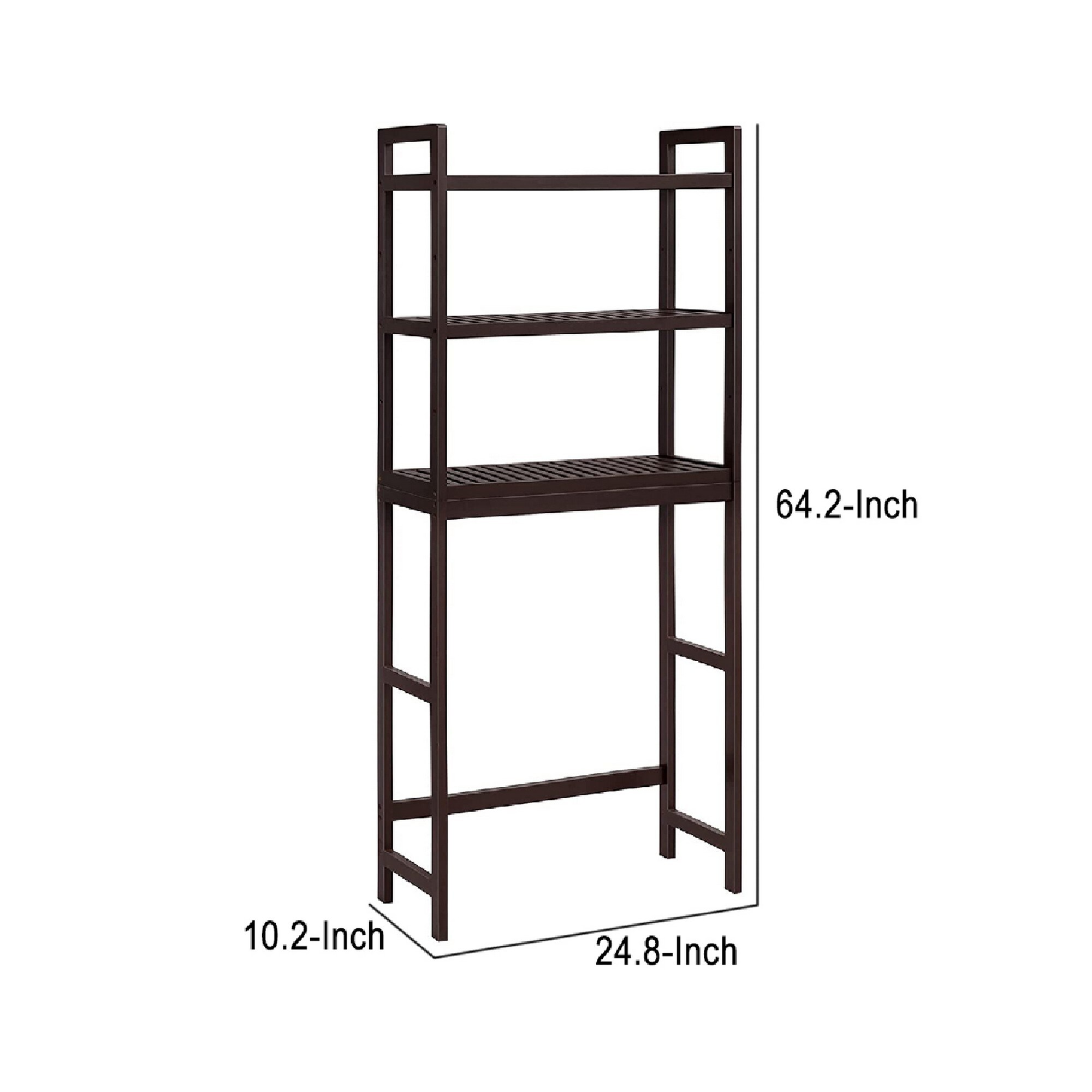 SONGMICS 4 Tier Over The Toilet Storage Metal Storage Rack with Adjustable Shelves and Hooks Space-Saving Bathroom Shelf Organizer, Silver Gray