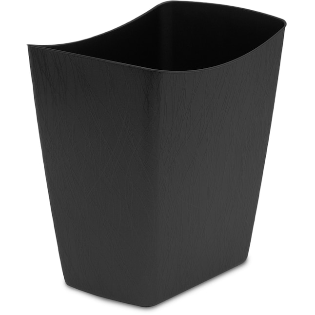 Hefty 3.5-Gallons Black Plastic Kitchen Trash Can Indoor in the