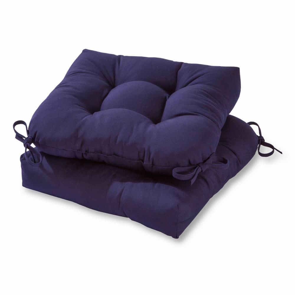 Greendale Home Fashions OC6800S2-NAVY 20-in x 20-in 2 -Piece Navy Patio chair cushion