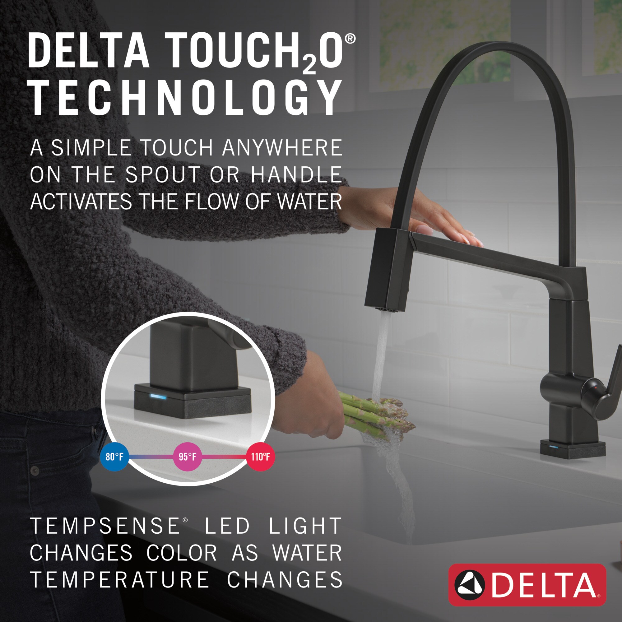 Delta 9693T-BL-DST Kitchen-Faucets - View #2