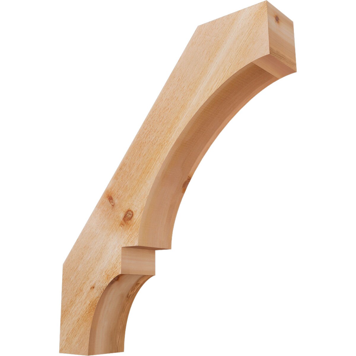 Ekena Millwork BRC06X30X36BOA00RWR 6-in x 30-in x 36-in Western Red Cedar Unfinished Wood Balboa Rough Sawn Knee Brace
