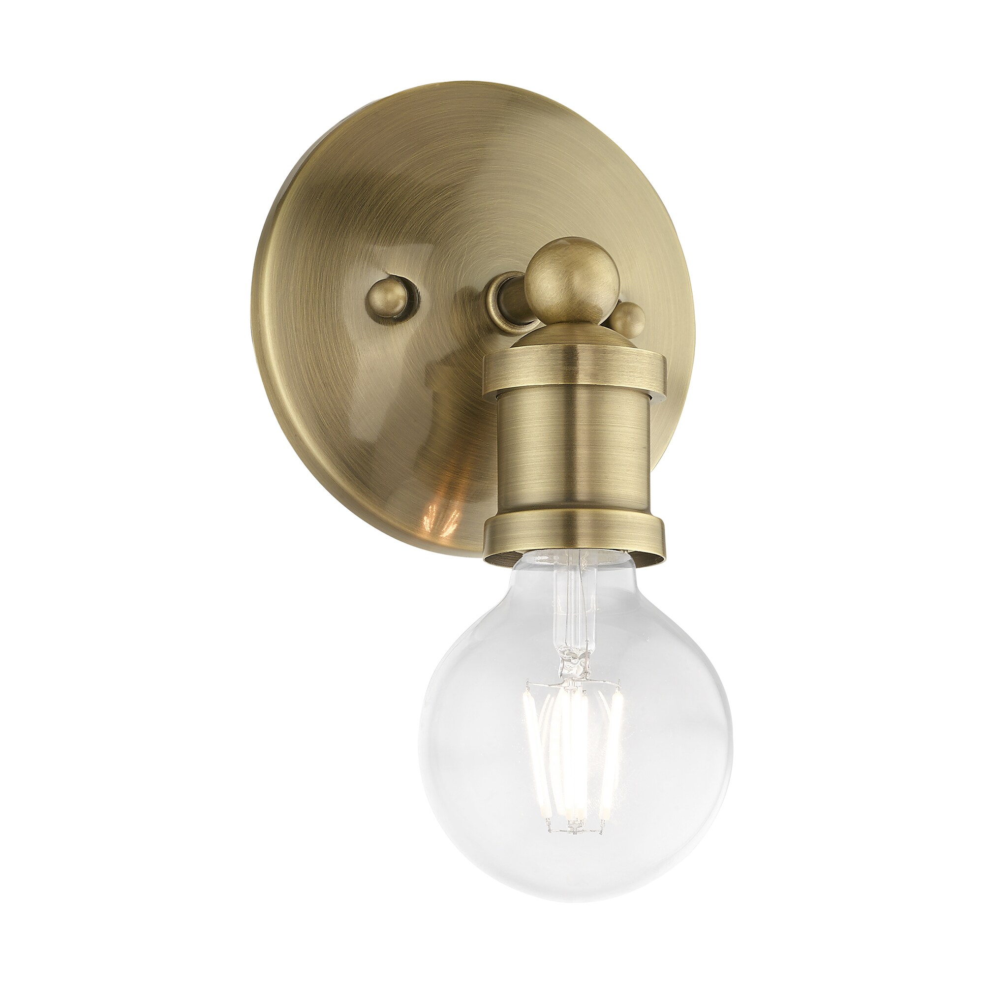 Lansdale Antique Brass Single-Light Vanity Sconce
