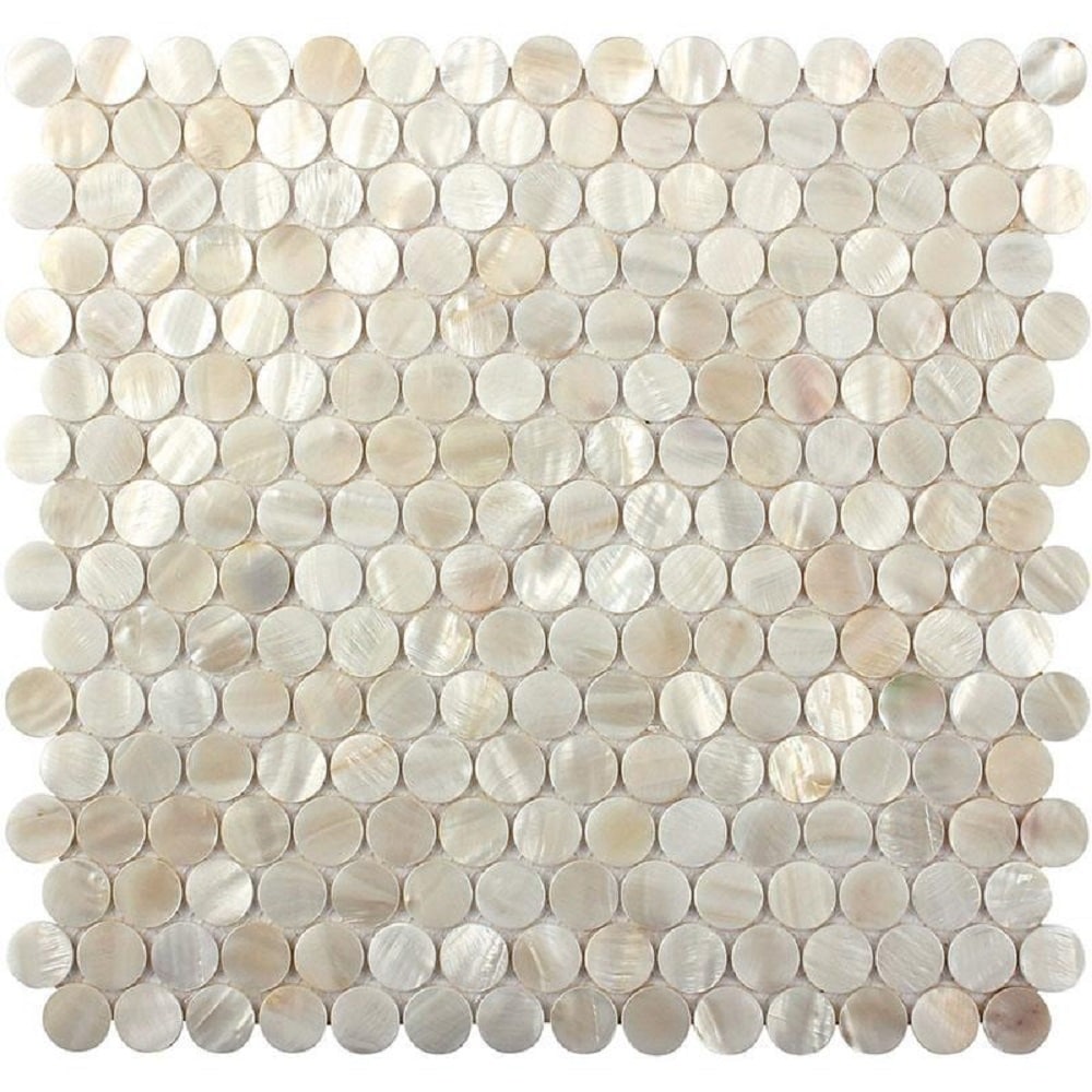 Shell Tile Circle Pattern Vinyl Contact Paper Self-adhesive Peel-stick  Wallpaper